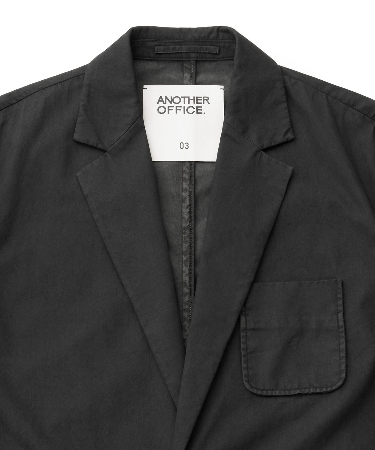 어나더 오피스(ANOTHER OFFICE) Santiago Garment Jacket (Almost Black)