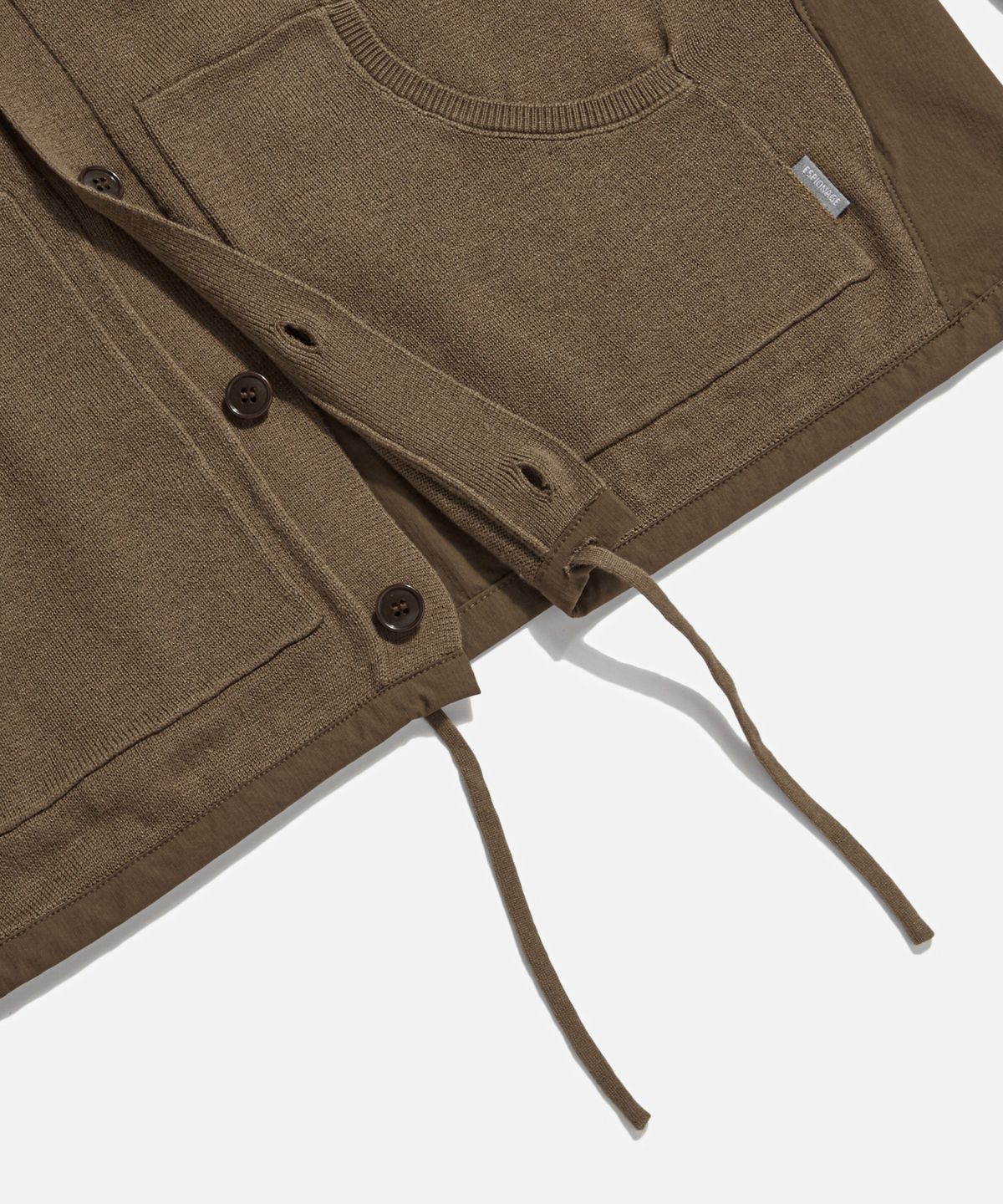 에스피오나지(ESPIONAGE) N. Block Cardigan Brown