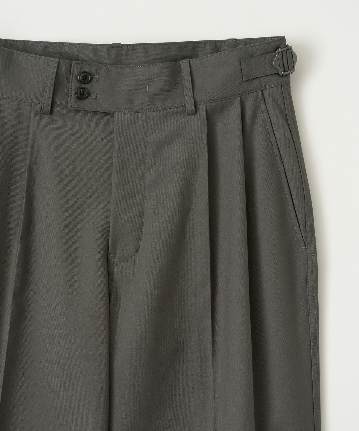 어나더 오피스(ANOTHER OFFICE) [SS] Santiago Slacks (Olive Gray)