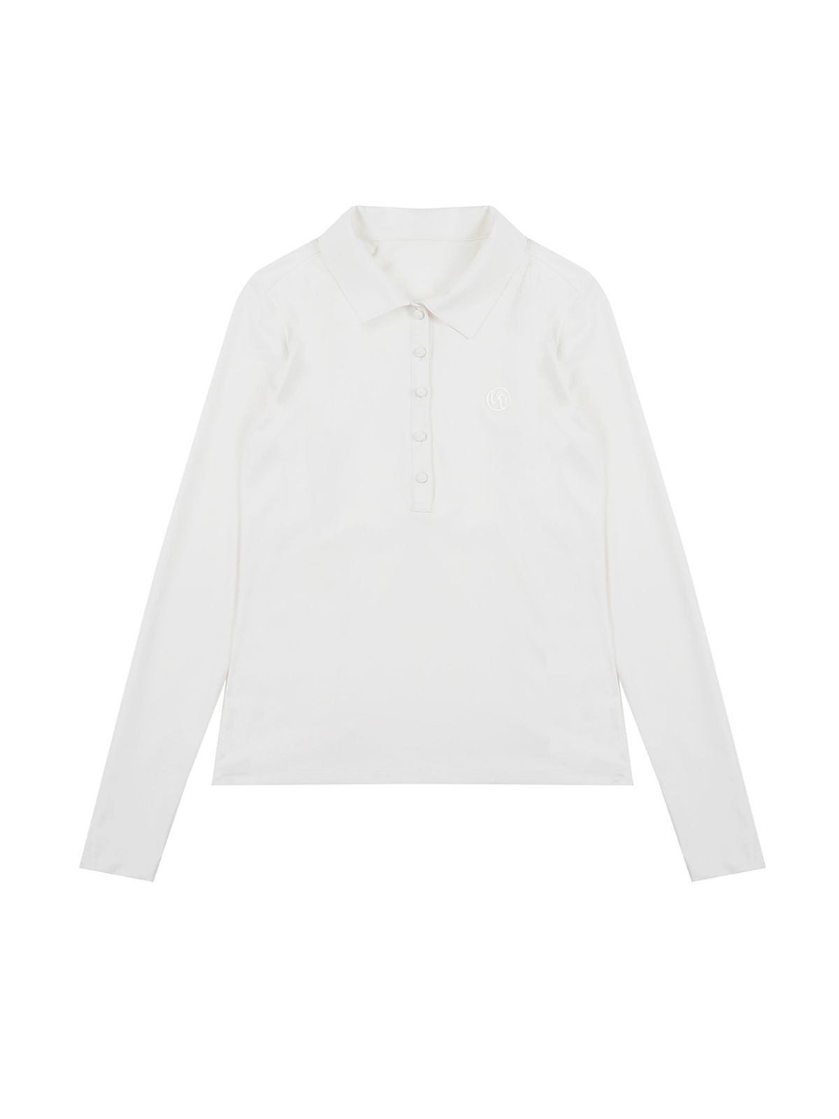 로드로아르(LORDLOAR) 쿨 슬림 긴팔 PK 티셔츠 WHITE
