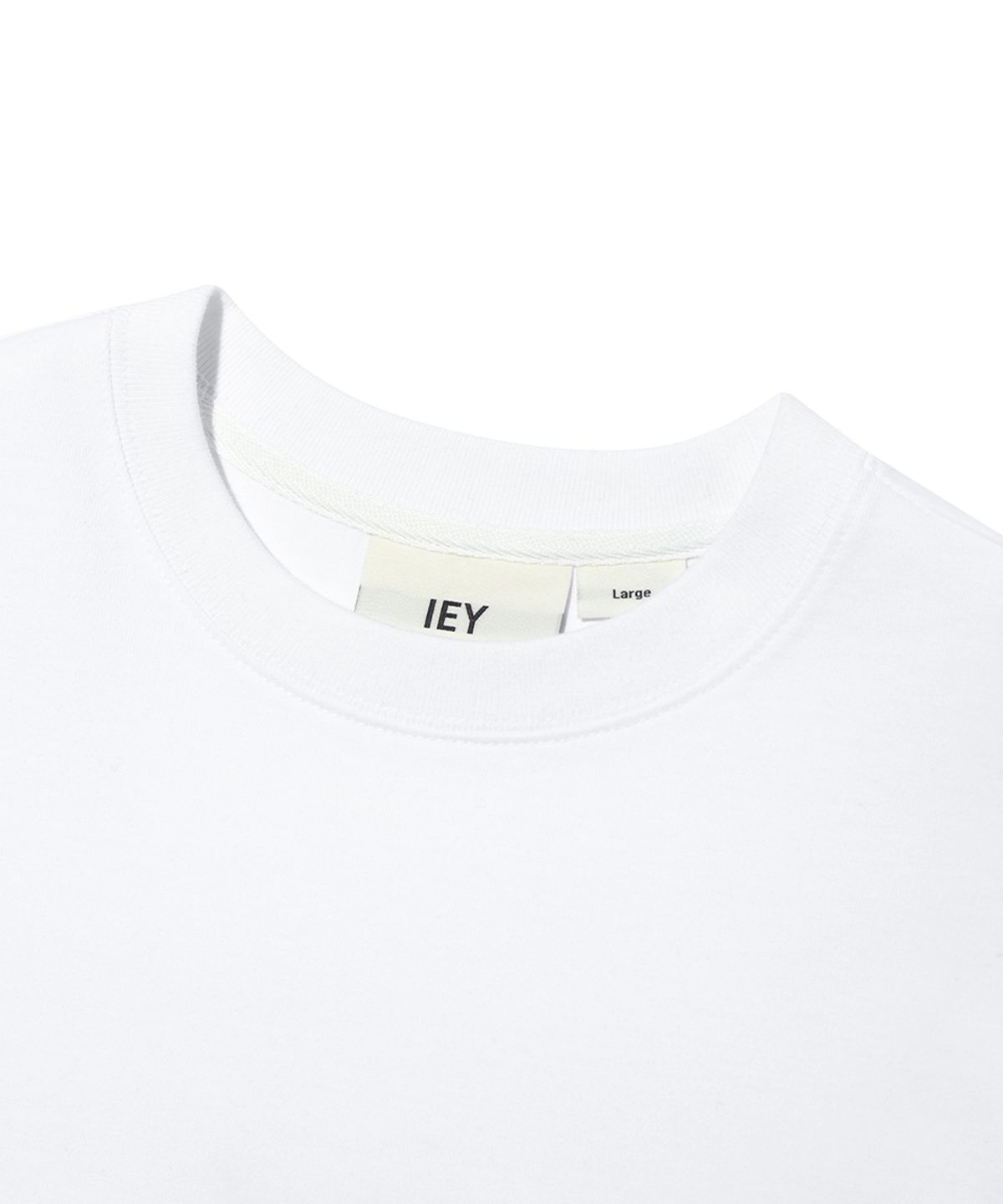 이에이(IEY) BATTERY LOGO LONG SLEEVE T-SHIRT White