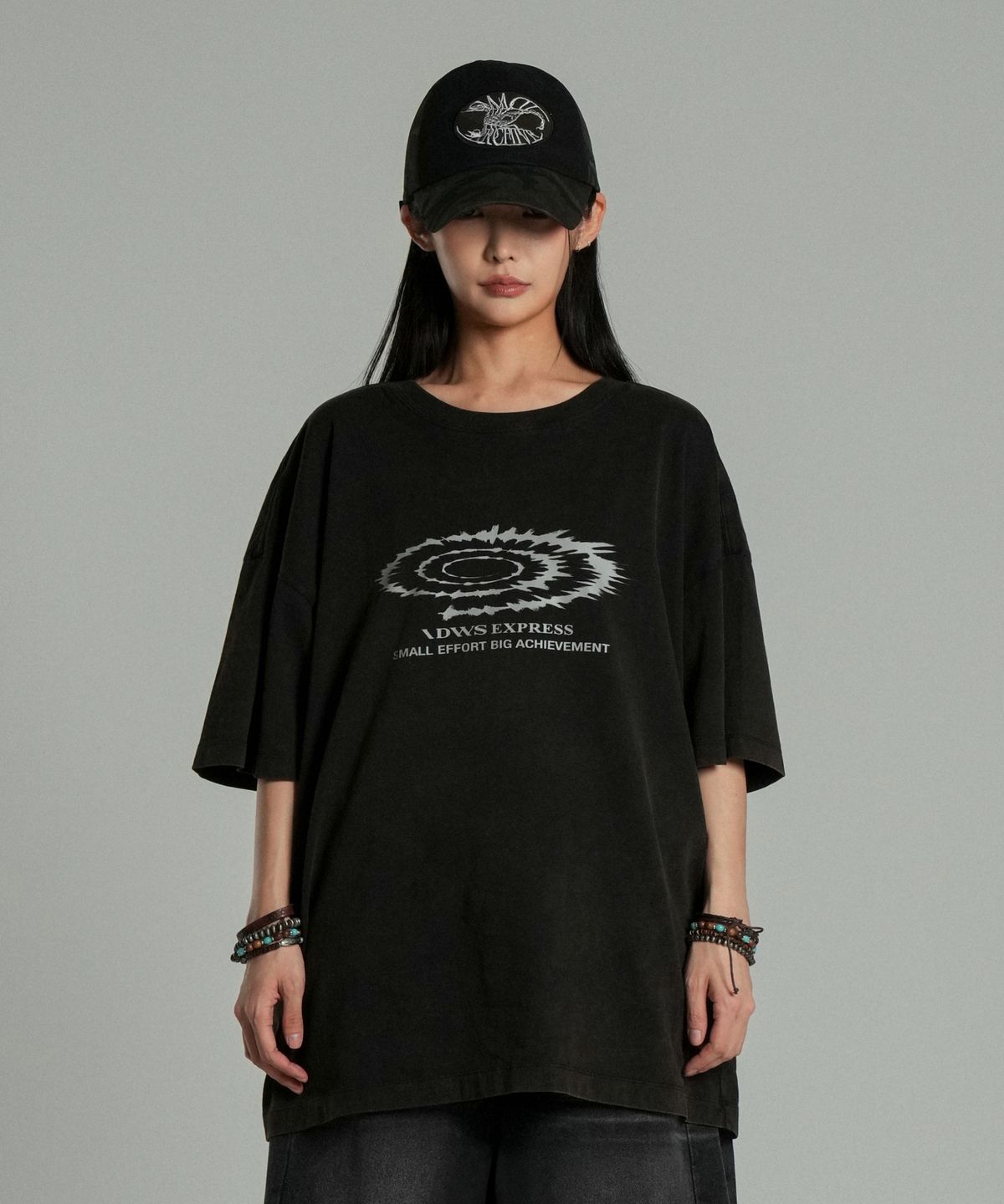 아이돈워너셀(IDWS) Swift Symbol Dying T-Shirt Black