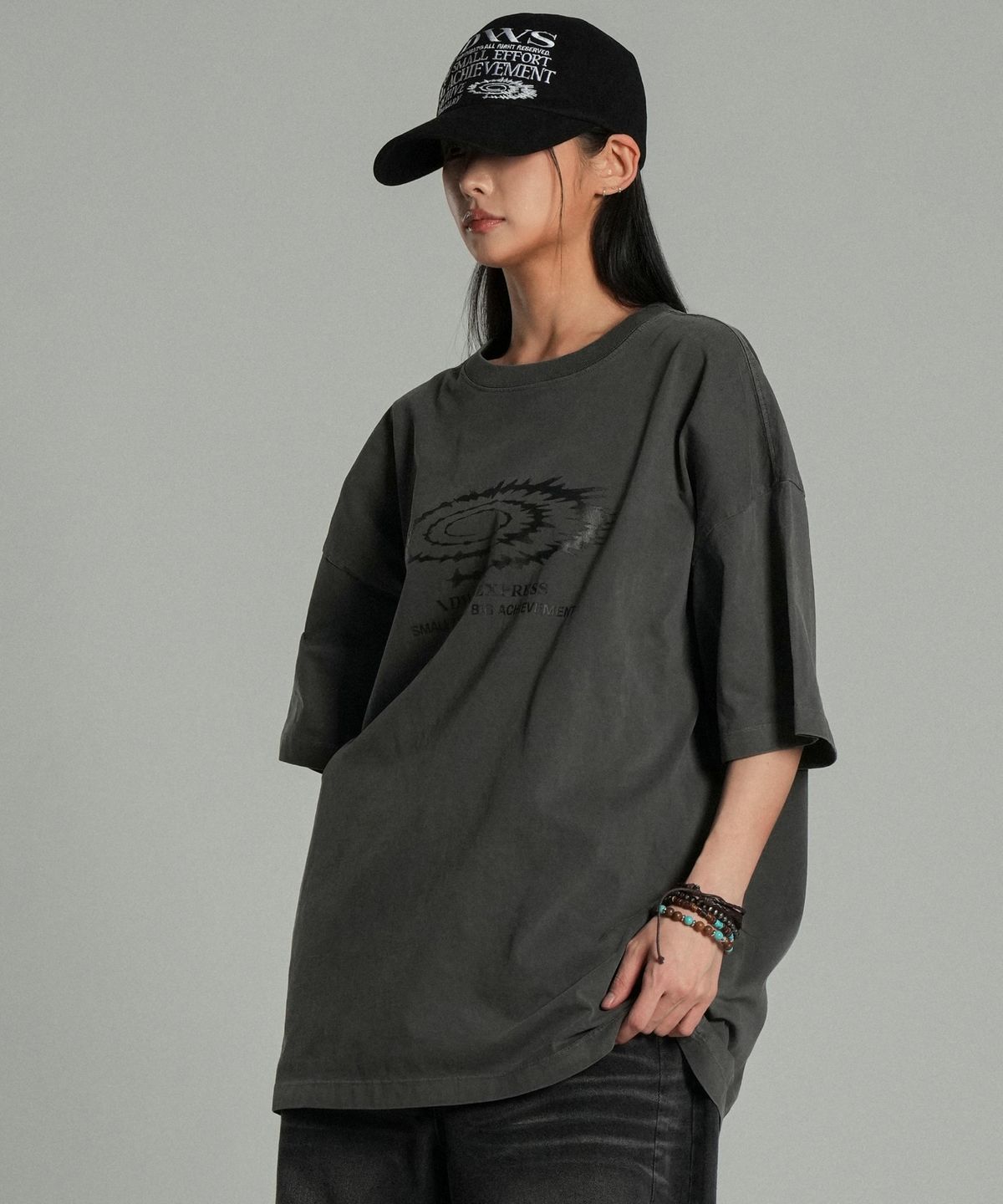 아이돈워너셀(IDWS) Swift Symbol Dying T-Shirt Gray