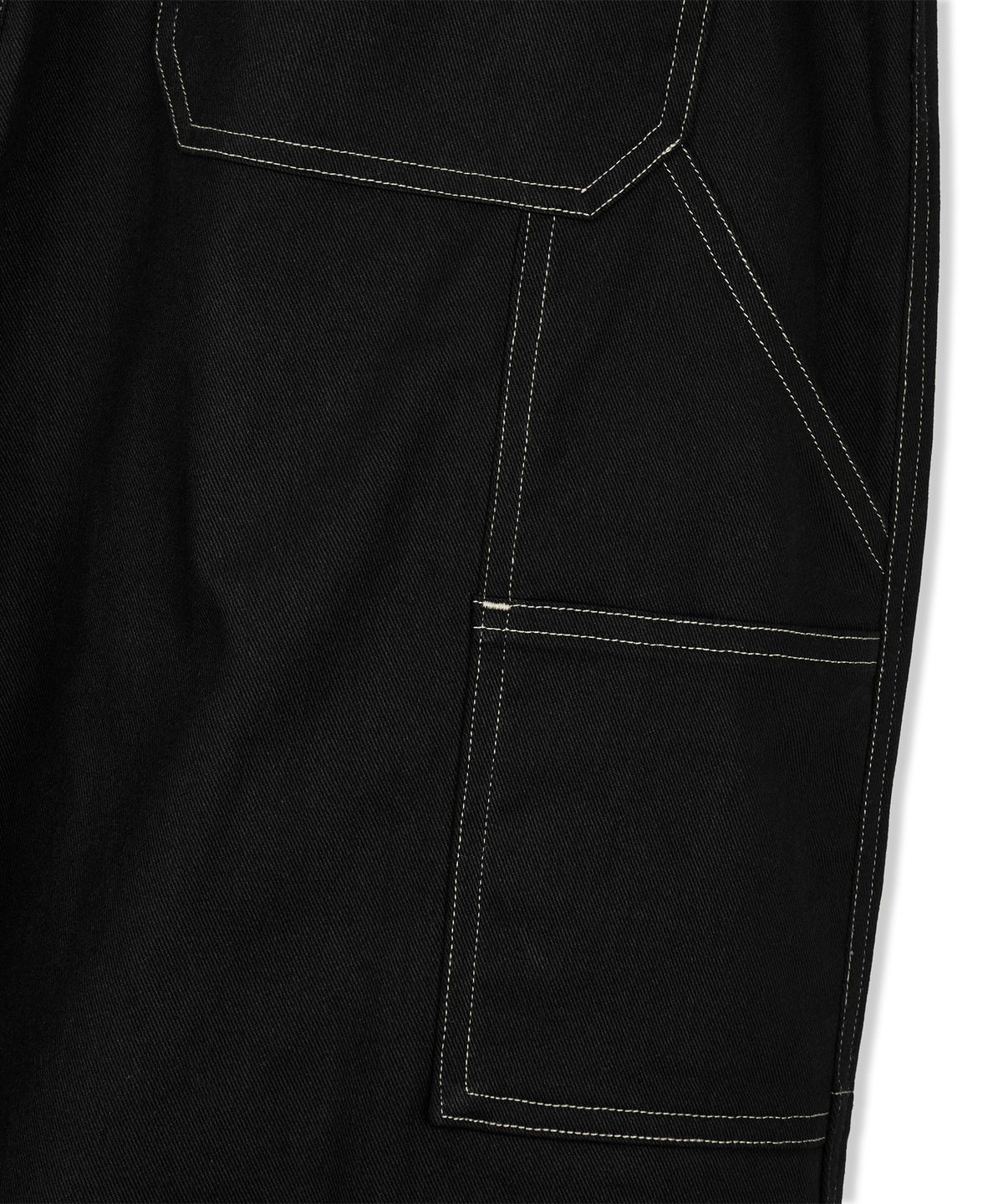 벌스원(VERSE ONE) WIDE FIT CARPENTER PANTS BLACK(FOR MEN)