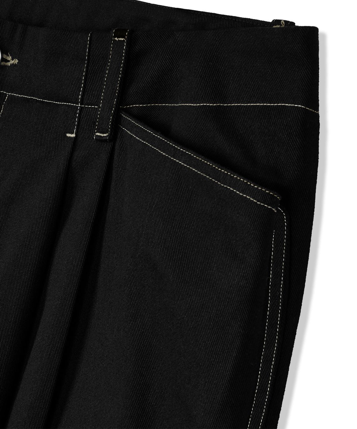 벌스원(VERSE ONE) WIDE FIT CARPENTER PANTS BLACK(FOR MEN)