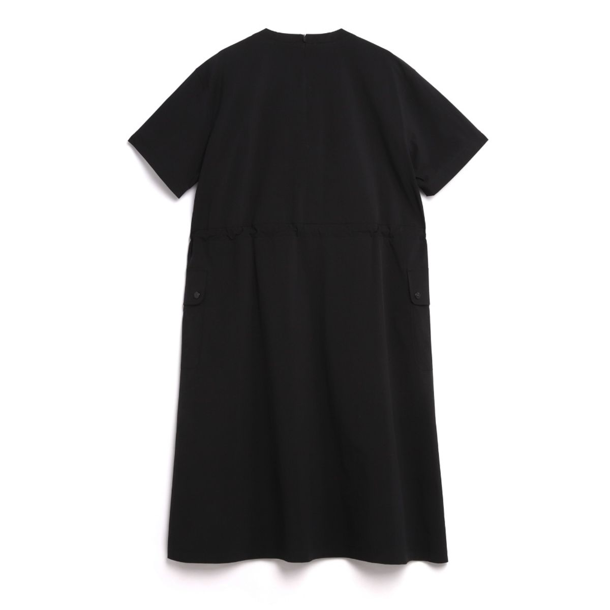 내셔널지오그래픽(NATIONALGEOGRAPHIC) N242WOP910 아델리 경량 우븐 스트레치 라운드넥 원피스 CARBON BLACK