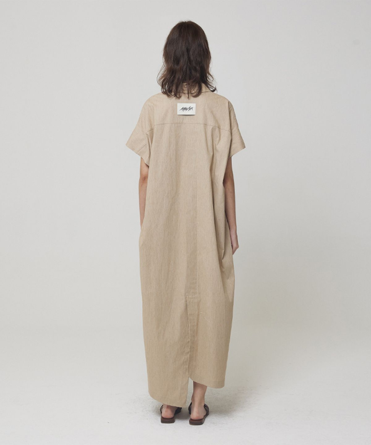 므아므(MMAM) Tie sleeve detail shirt dress