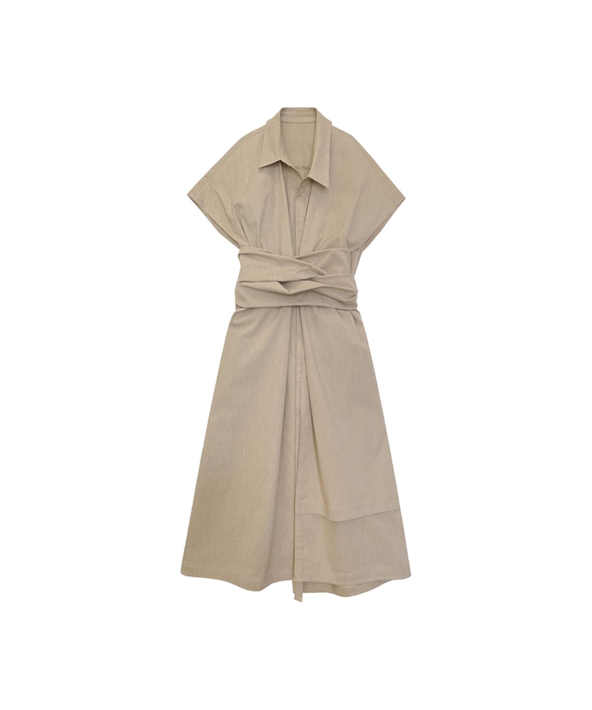 므아므(MMAM) Tie sleeve detail shirt dress