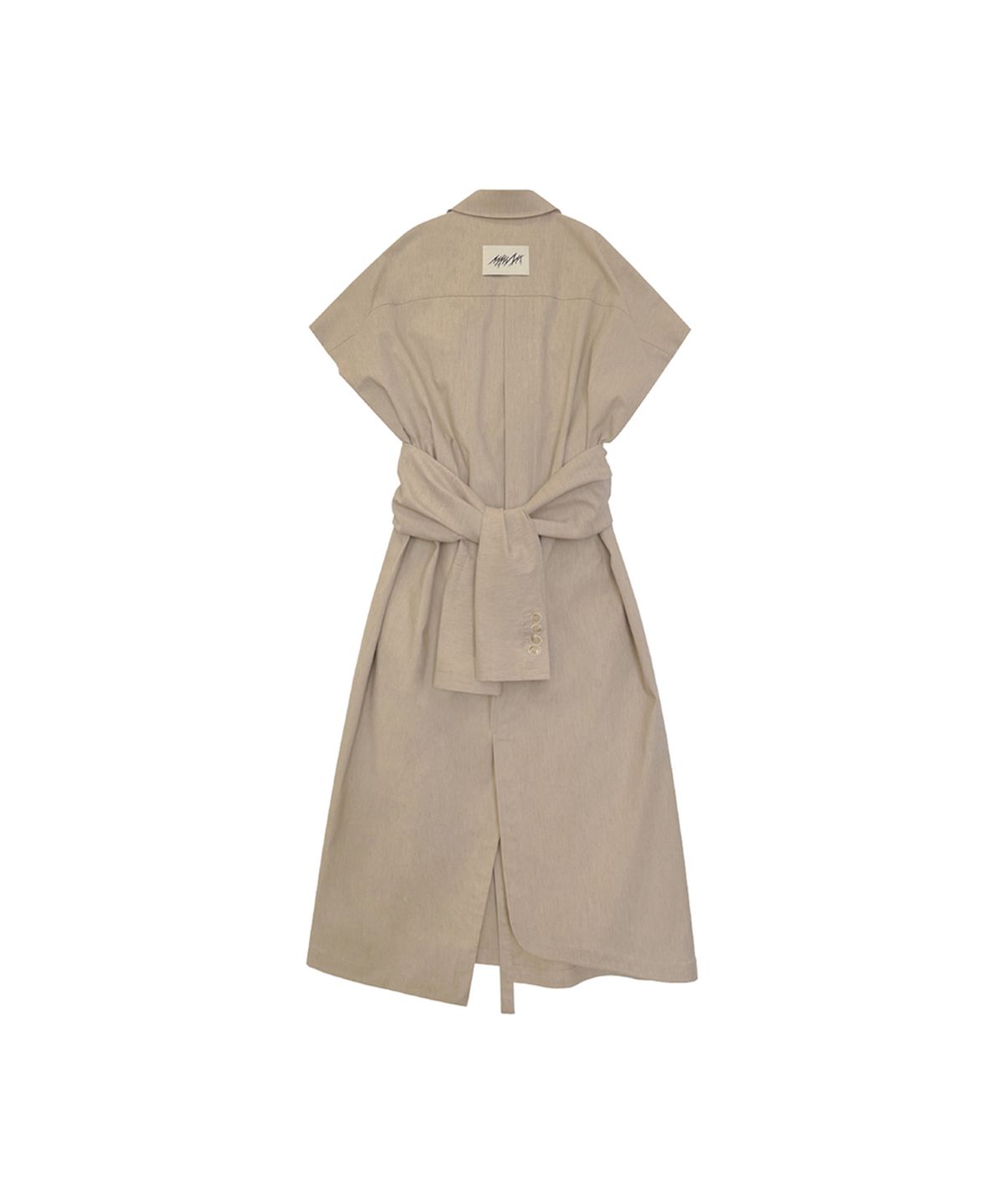 므아므(MMAM) Tie sleeve detail shirt dress