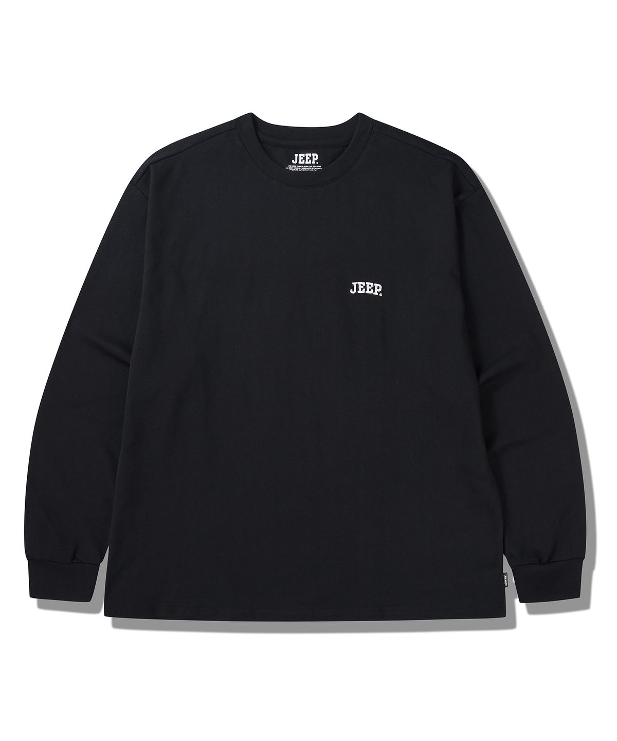 지프(JEEP) [2PACK] 16수 싱글 베이직 빅로고 롱슬리브 티셔츠 (JQ5TSU754BK)