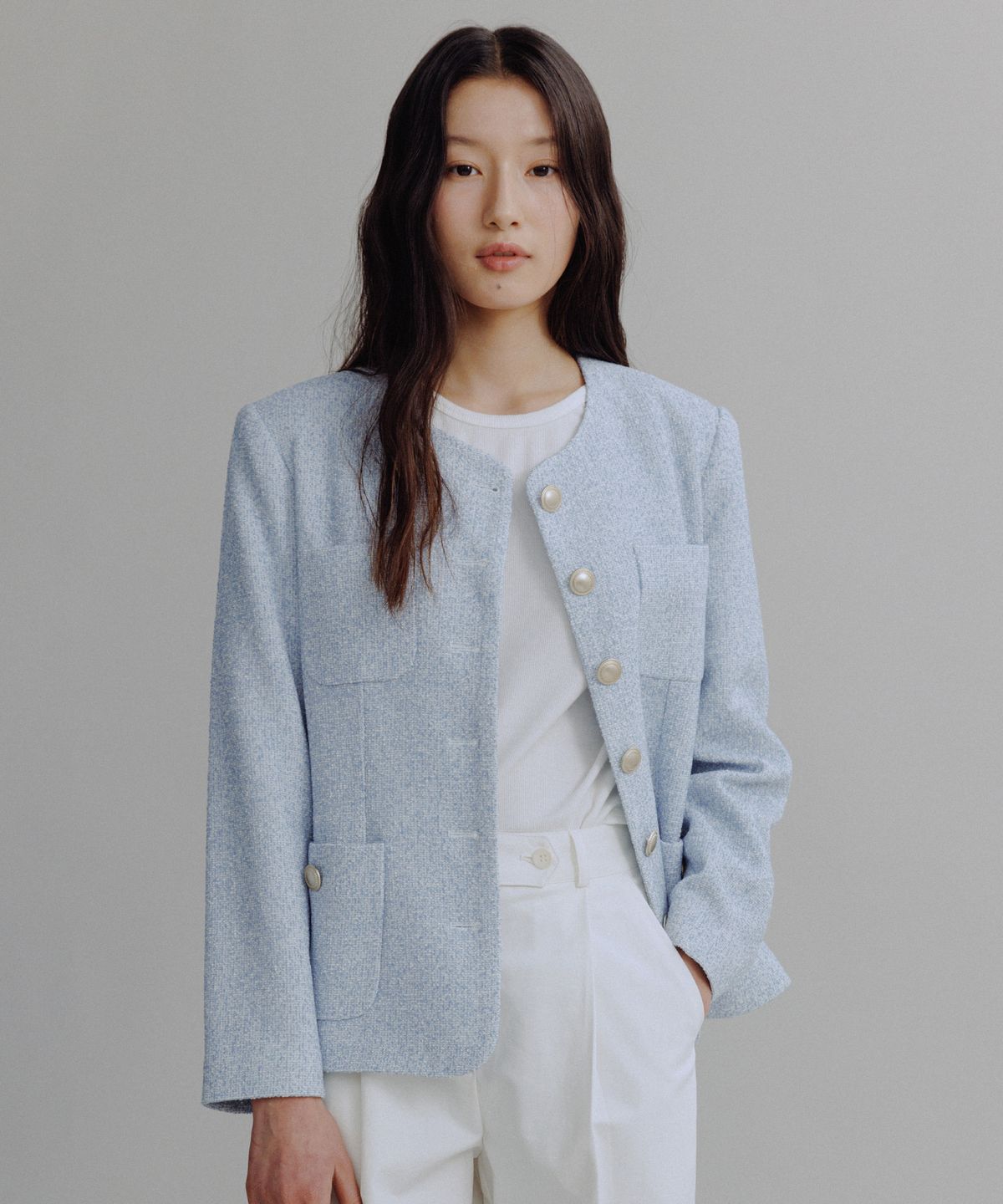 망고매니플리즈(MANGO MANY PLEASE) MARIA TWEED JACKET (2colors)