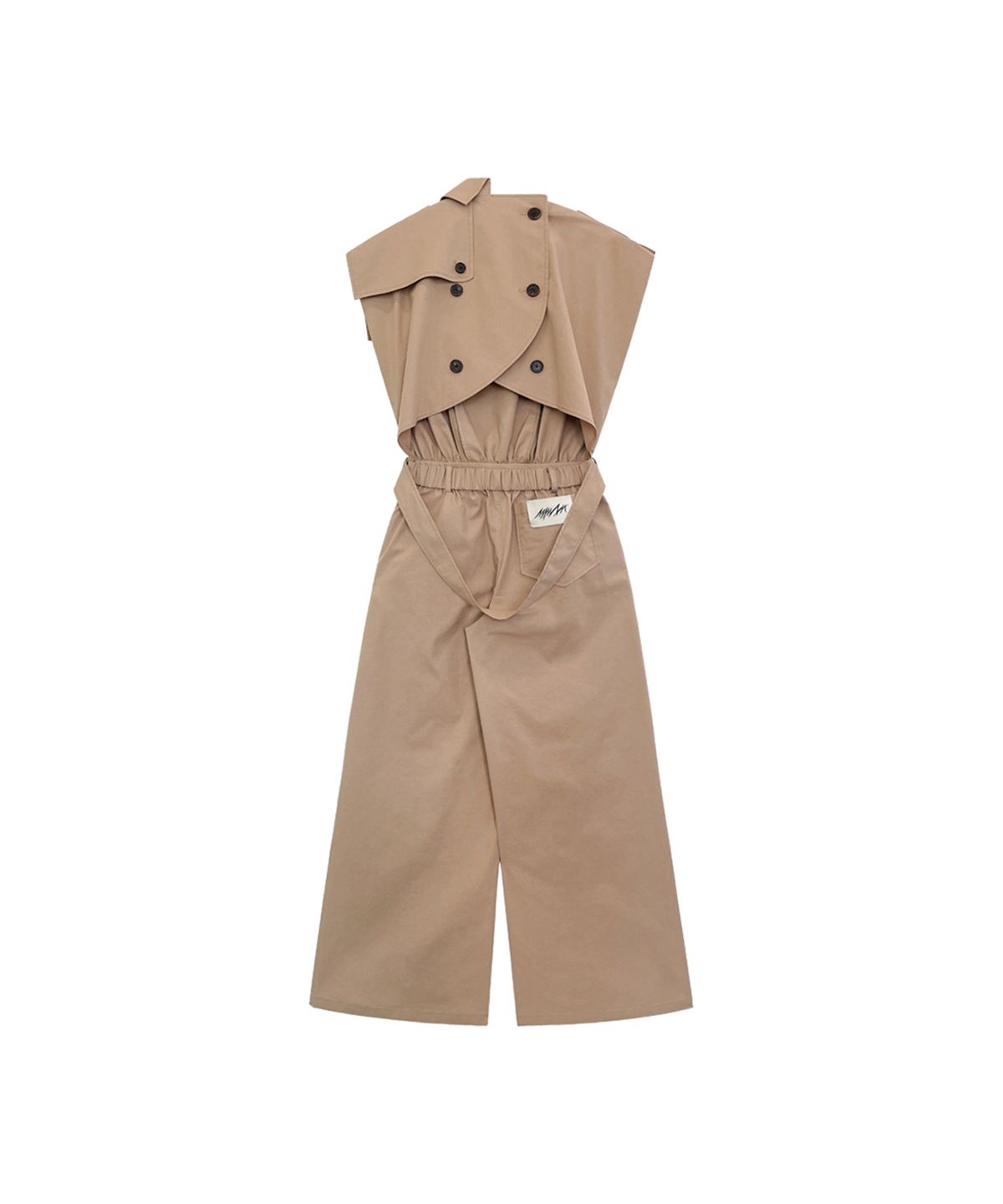 므아므(MMAM) Signature sleeveless trench coat jumpsuit