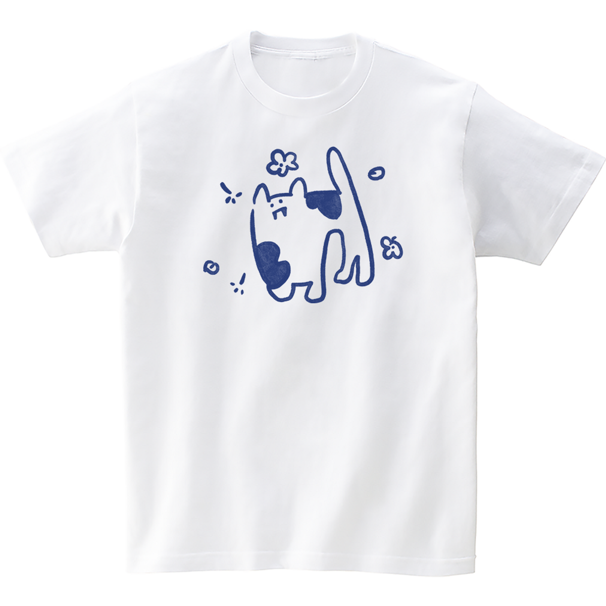 어썸어스(AWESOMEUS) (24SS) FLOWER AND CAT 2COLOR T_SHIRTS