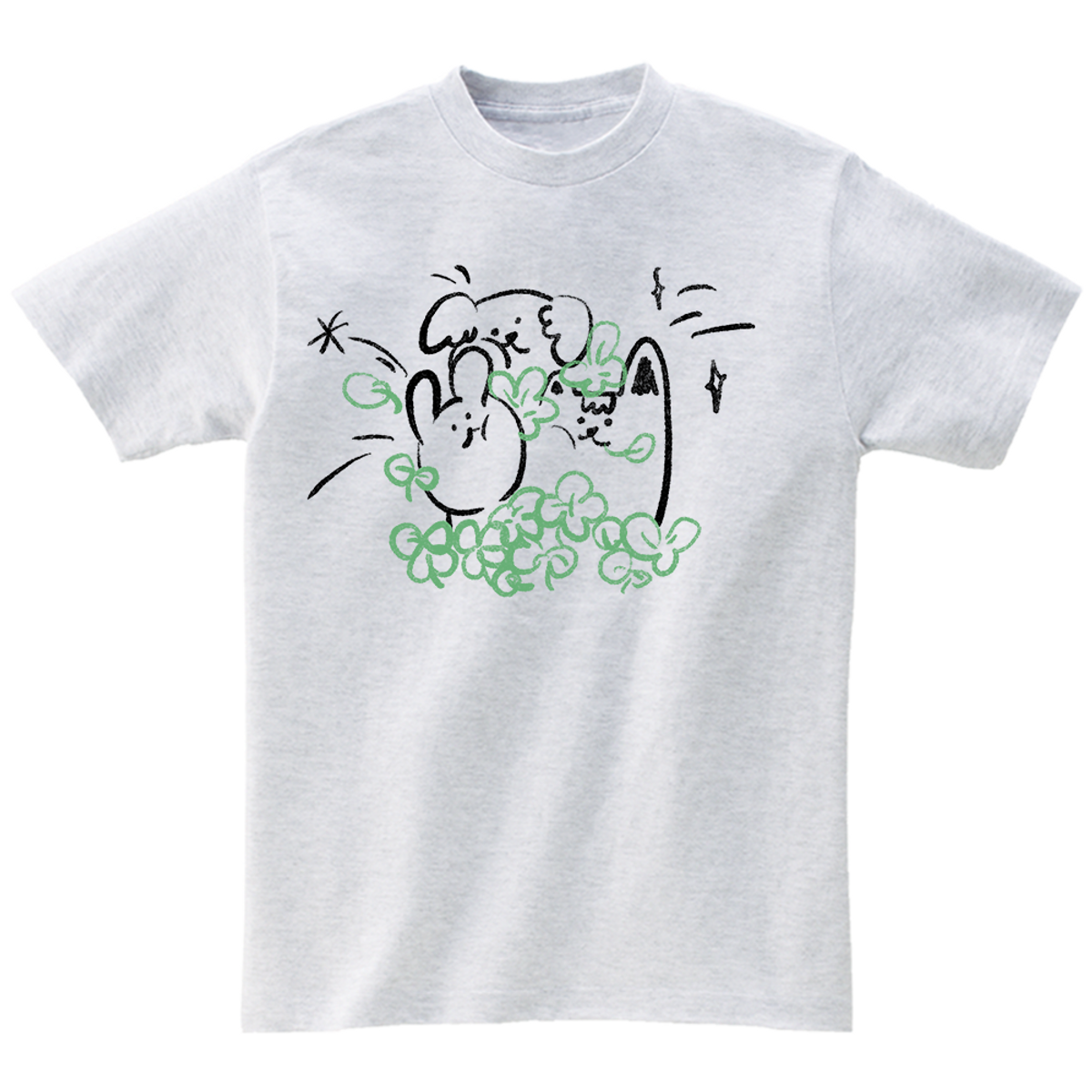어썸어스(AWESOMEUS) (24SS) LUCKY FRIENDS 2COLOR T_SHIRTS