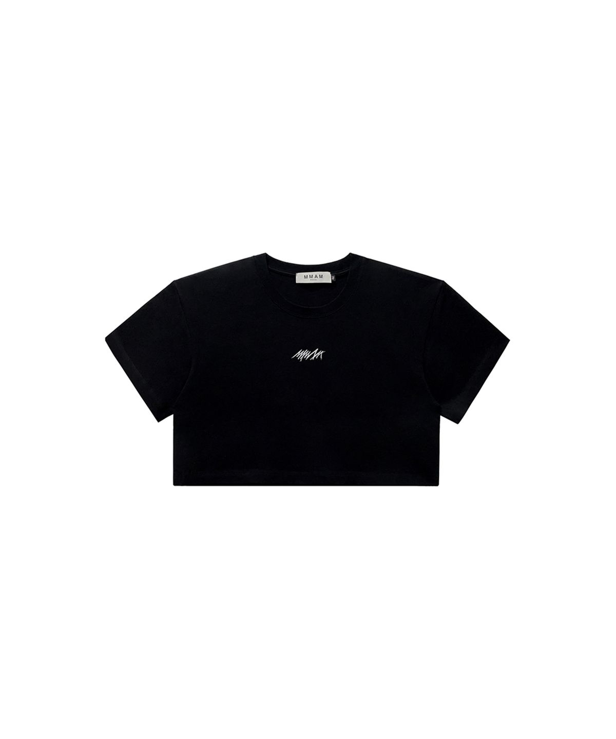 므아므(MMAM) Logo wide crop T-shirt