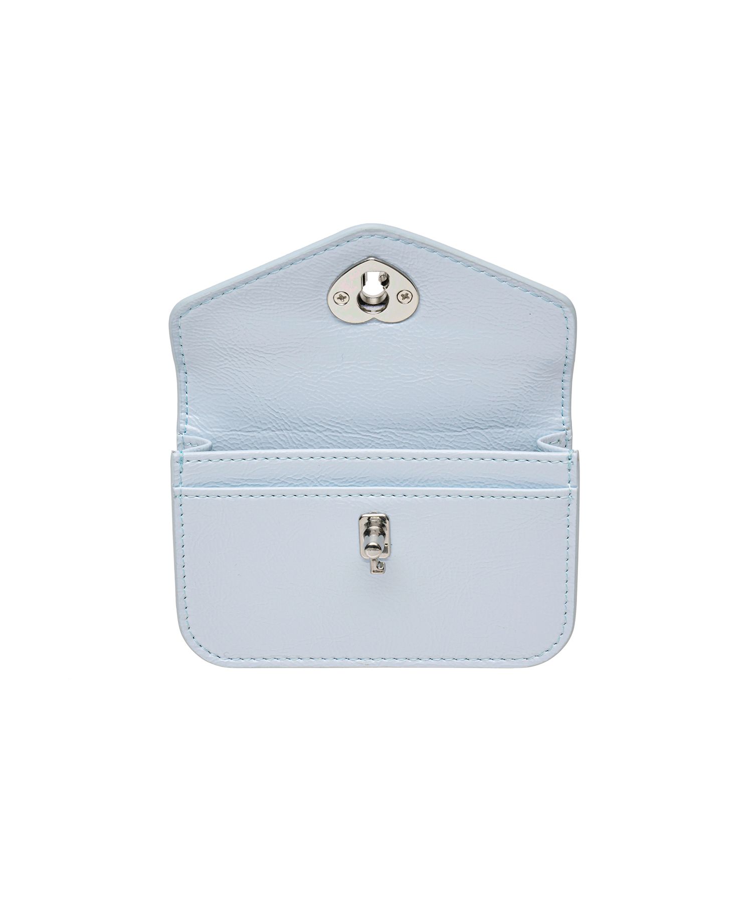 ★lemasque★ Heartlock Compact Business Card Holder Shine Bl MUSINSA | LEMASQUE Heart Lock Compact Business Card Wallet