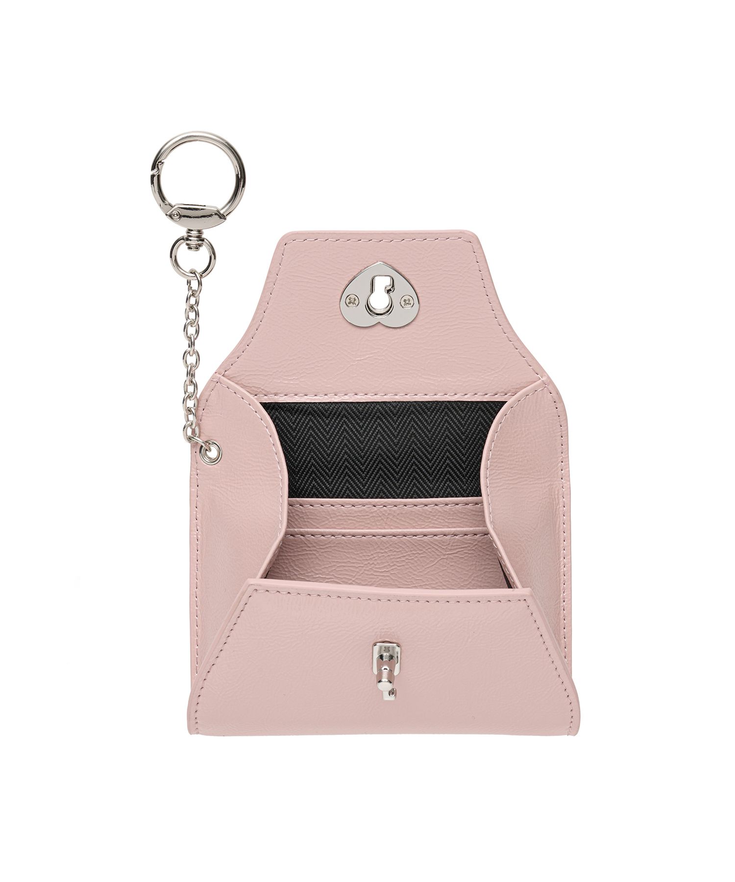 MUSINSA | LEMASQUE Heartlock keyring multi pouch card wallet