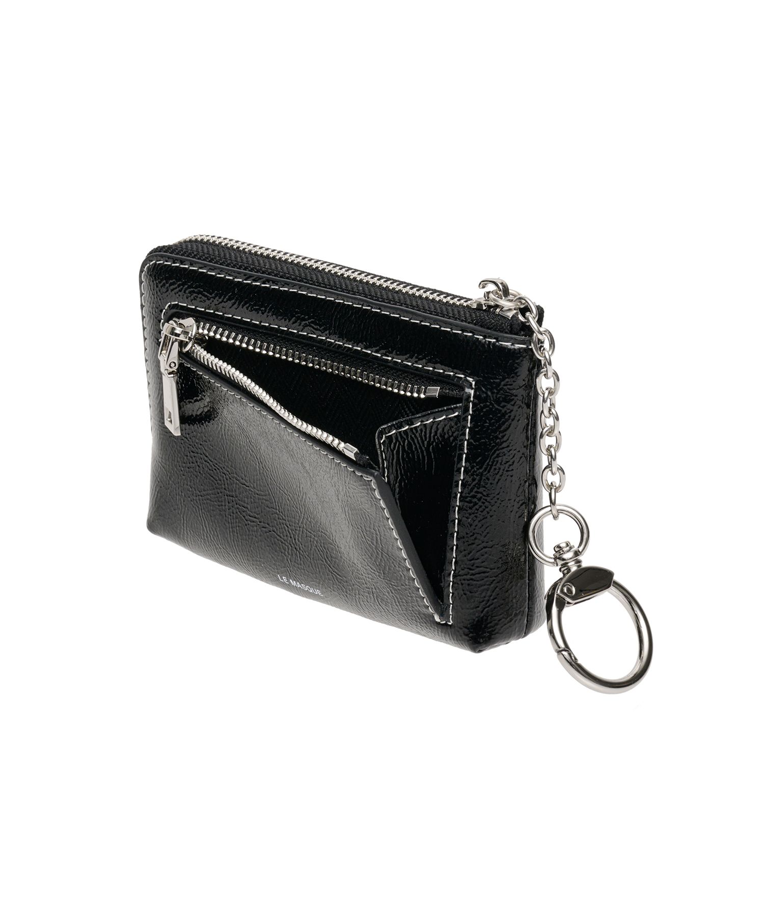 ★lemasque★ Palette Zipper Coin Business Card Holder Black MUSINSA | LEMASQUE Daisy key ring coin zipper card wallet