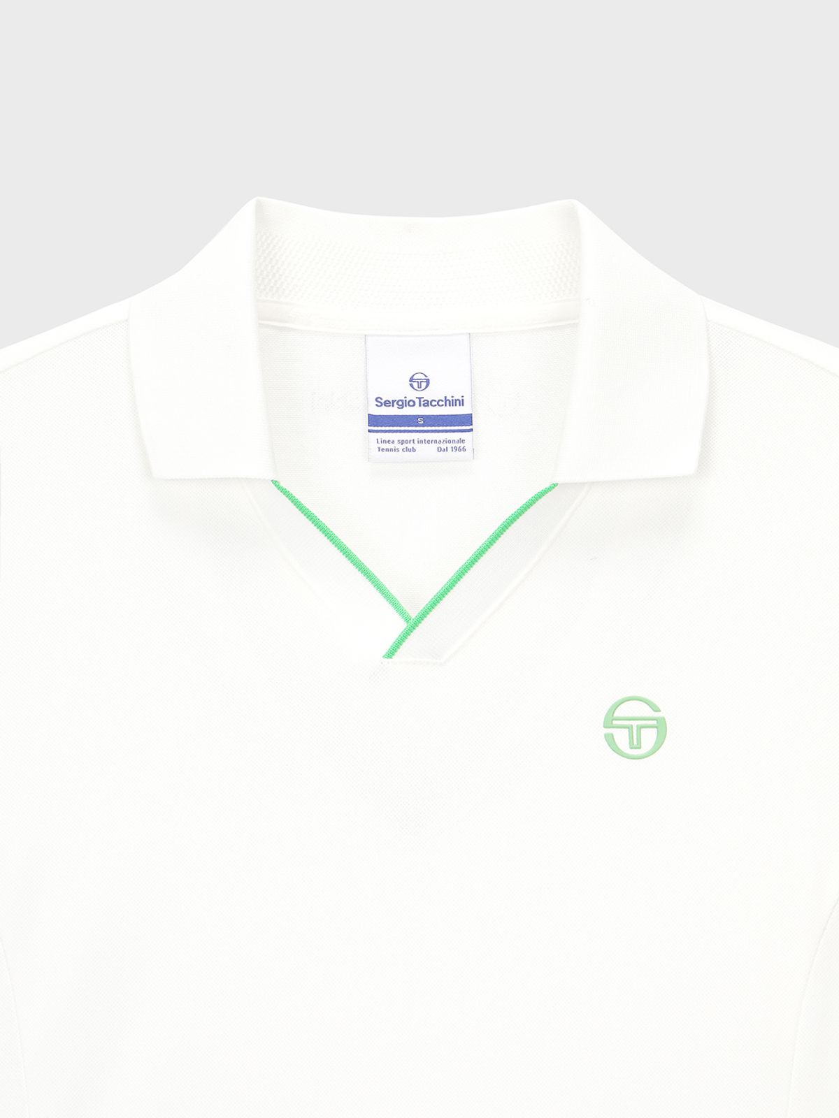 세르지오 타키니(SERGIO TACCHINI) W 에센셜 피케 카라브이넥 반팔 드레스 (White)