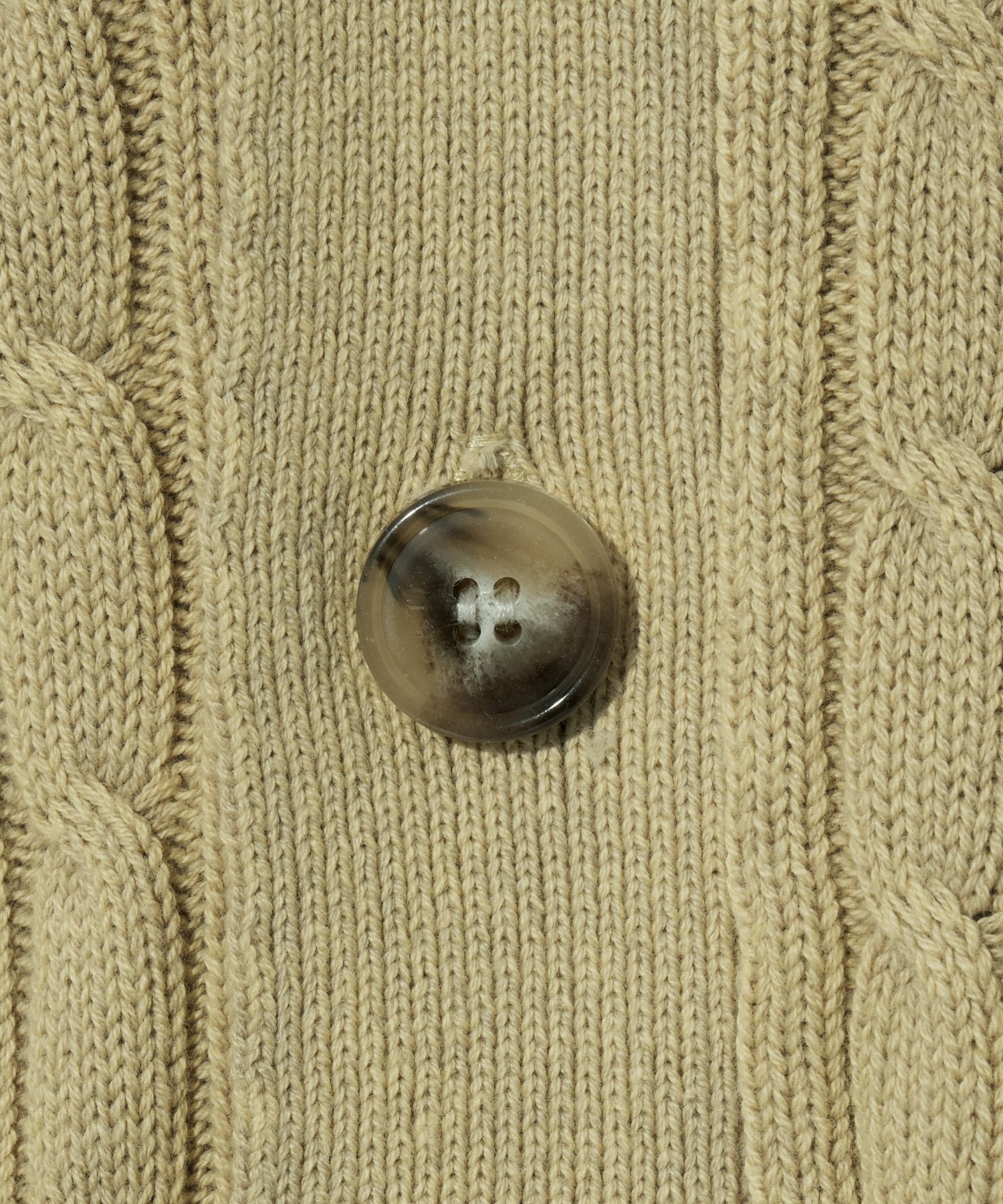 MUSINSA | SATUR Faro oversized cable cardigan organic beige