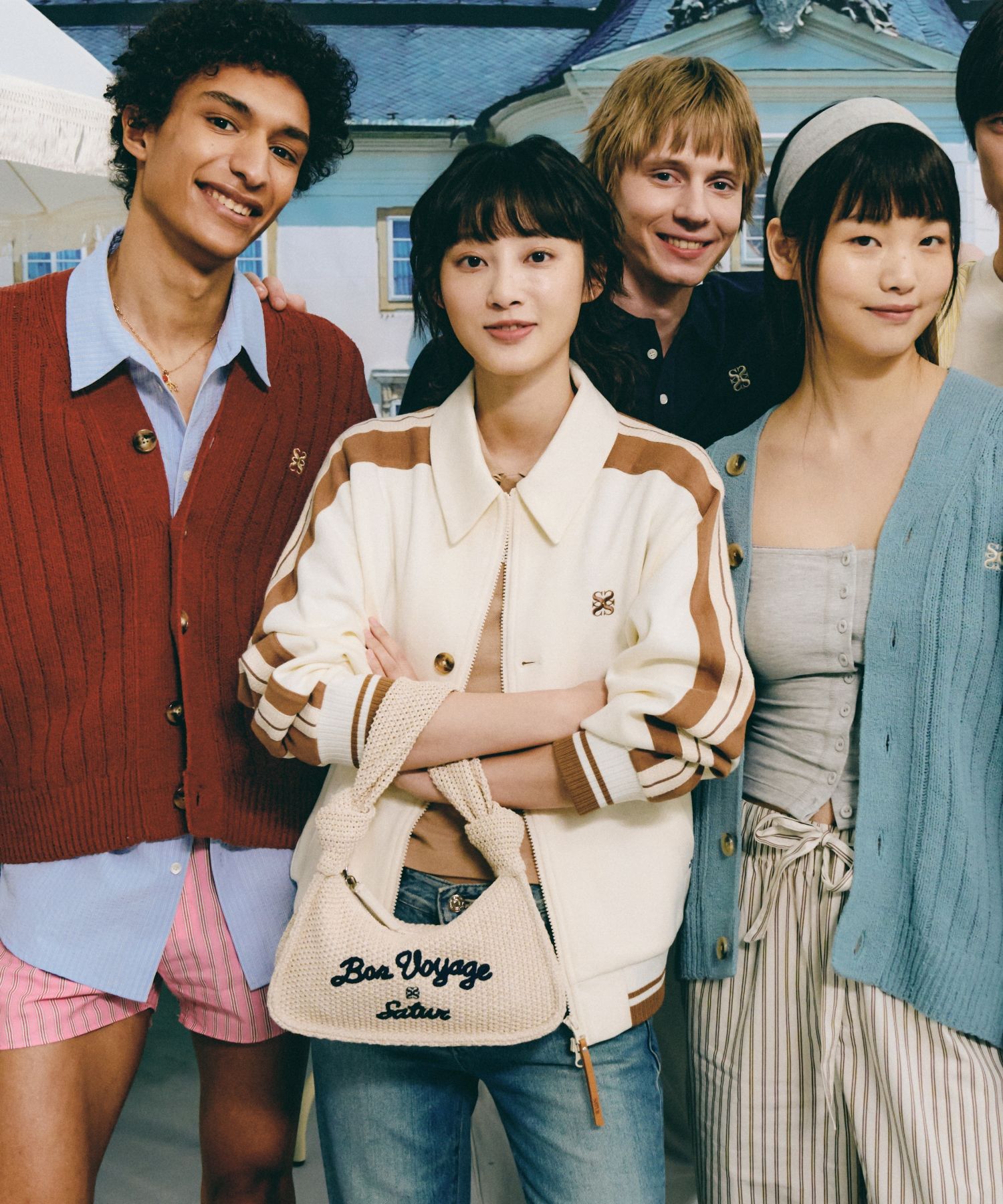 MUSINSA | SATUR Lawton collar track zip-up jacket resort cream