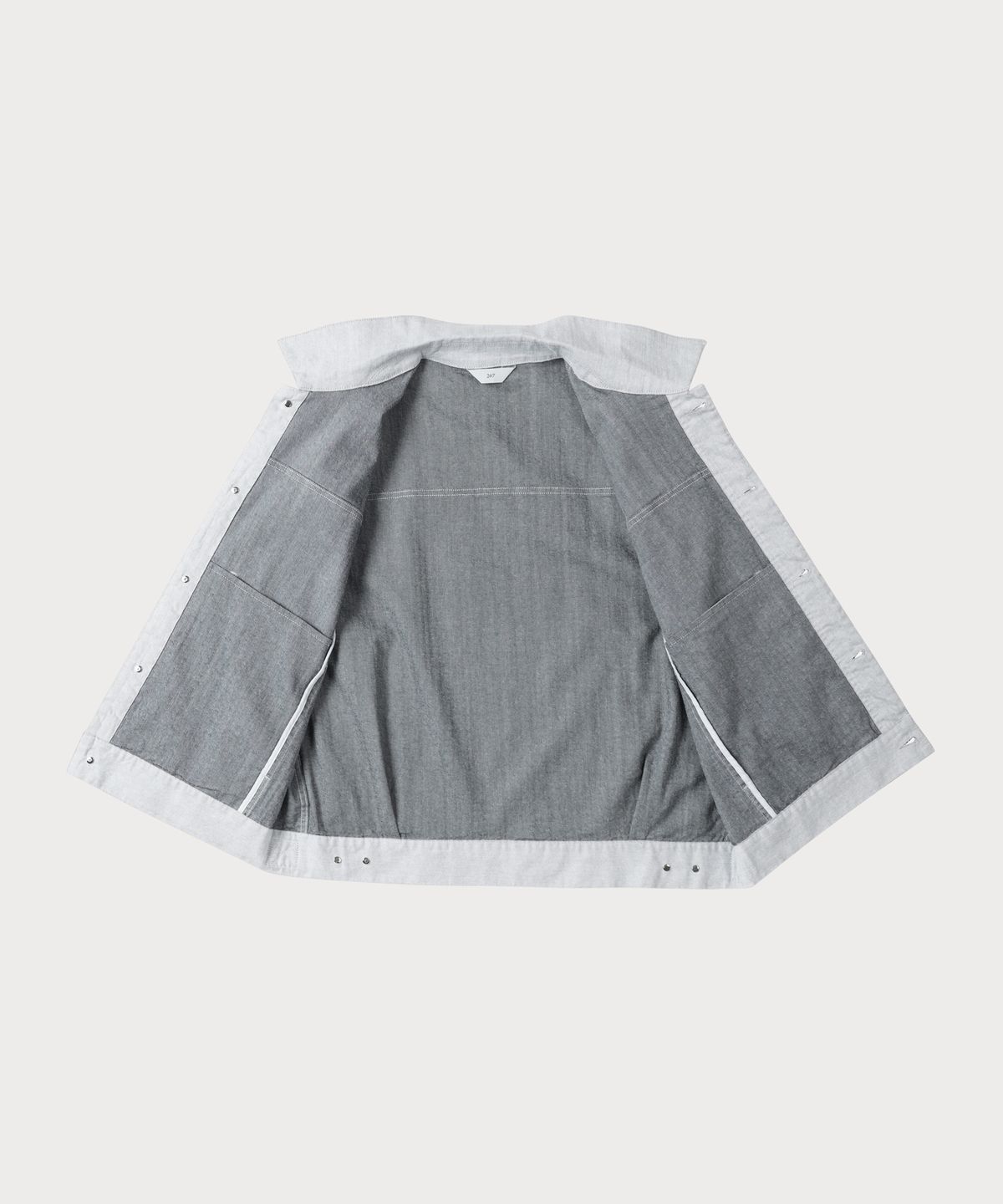 247시리즈(247SERIES) 스트레치 데님 트러커 자켓 LIGHT GRAY