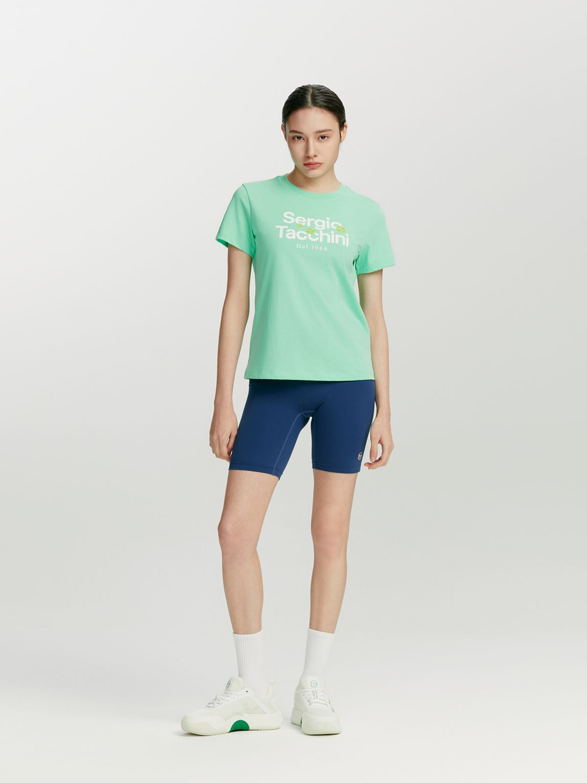 세르지오 타키니(SERGIO TACCHINI) W 데일리 캄포 아트웍 반팔 티셔츠 (L.Mint)