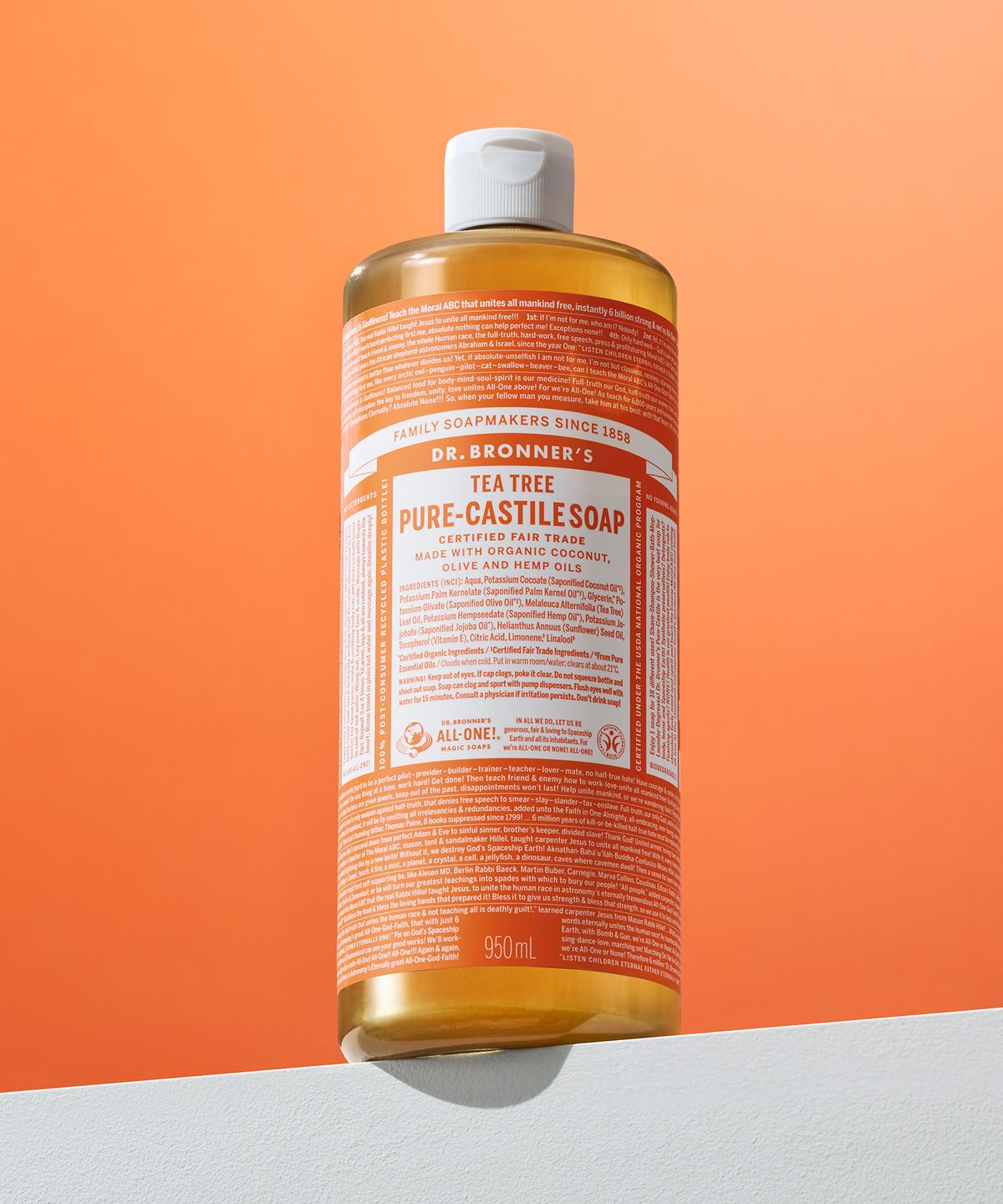 닥터 브로너스(DR.BRONNER'S) [페이스&바디클렌저]티트리 퓨어 캐스틸 솝 950ml