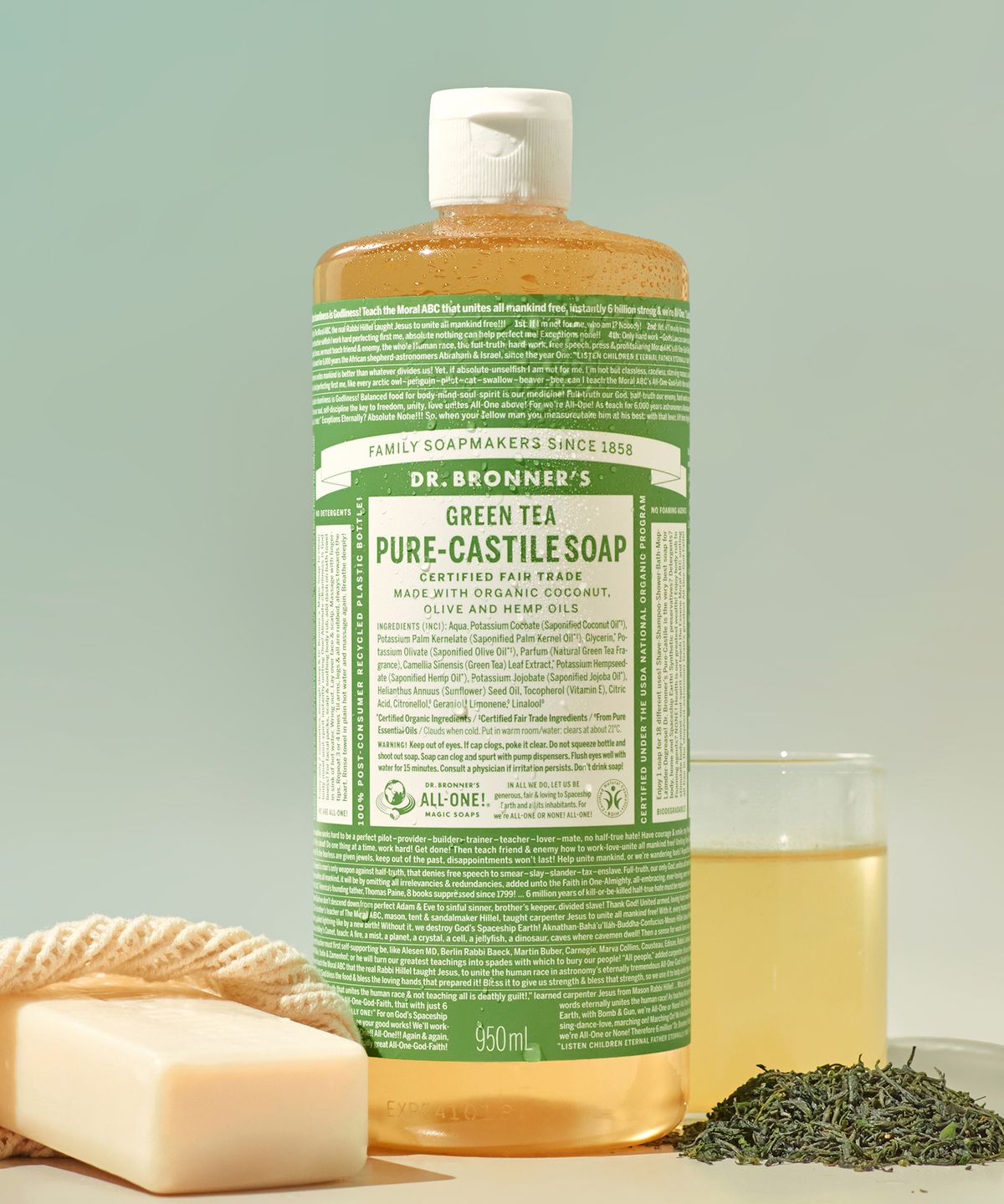 닥터 브로너스(DR.BRONNER'S) [페이스&바디클렌저]그린티 퓨어 캐스틸 솝 950ml
