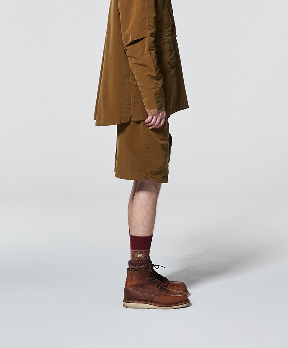 누크피터(NUUKFITTER) PIGMENT WASHING SHORTS [TAN]