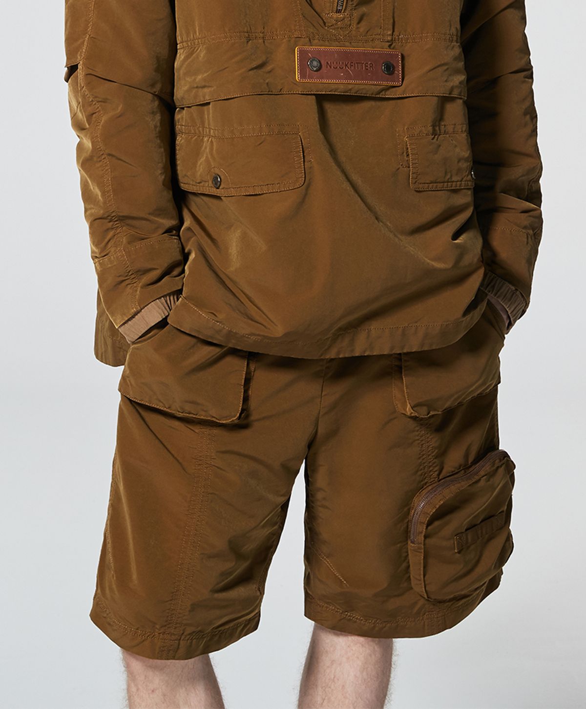 누크피터(NUUKFITTER) PIGMENT WASHING SHORTS [TAN]