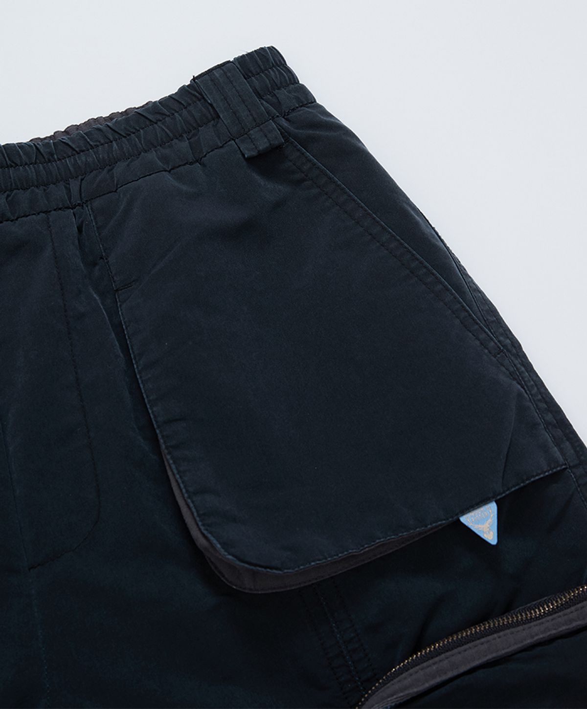 누크피터(NUUKFITTER) PIGMENT WASHING SHORTS [BLACK]
