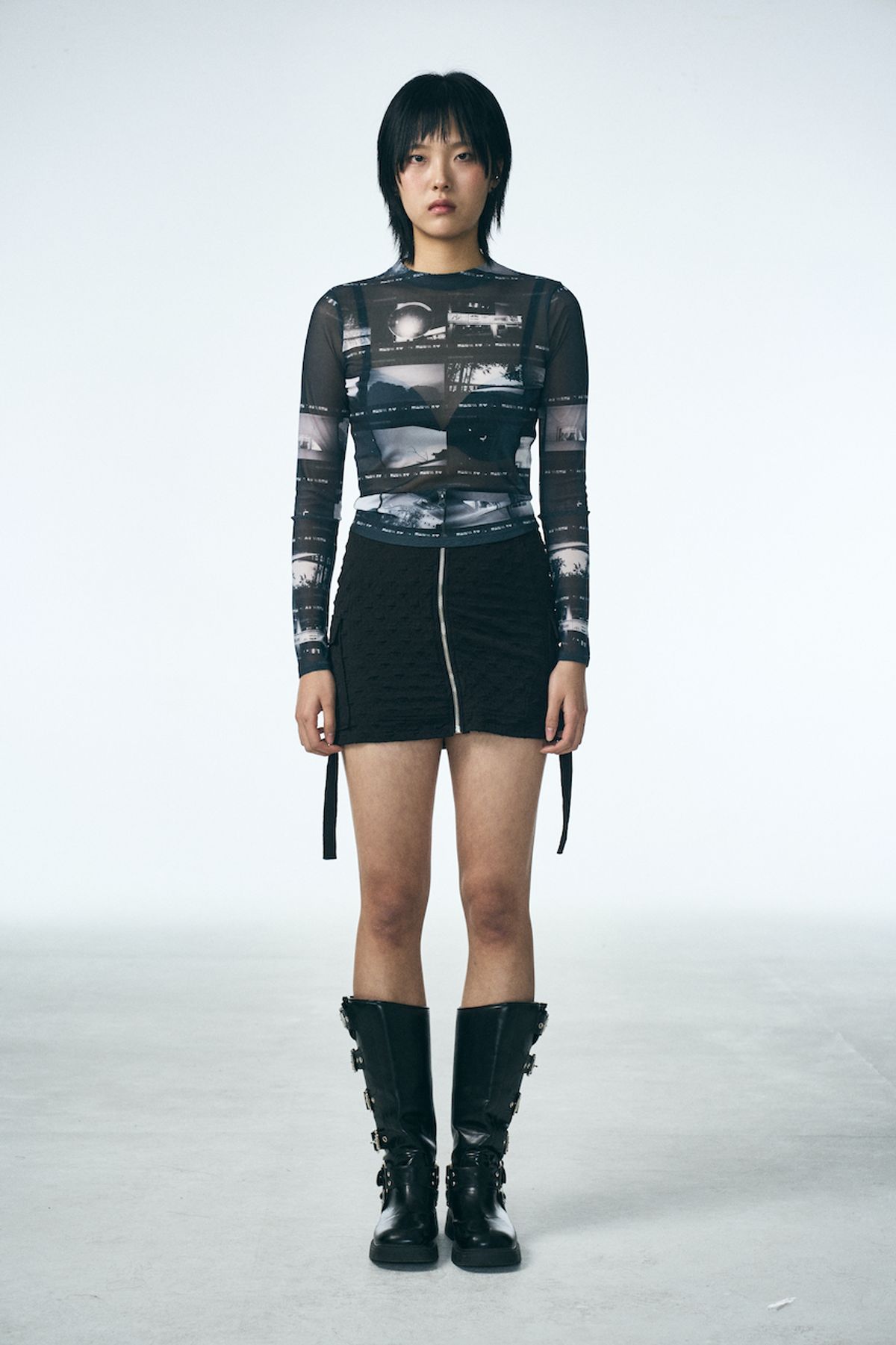 페노메논시퍼(PHENOMENON SEEPER) FILM LONG SLEEVE MOCK NECK T-SHIRT