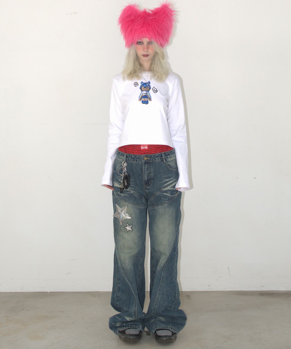 카터(KATER) Kater Moji Long Sleeve - WHITE