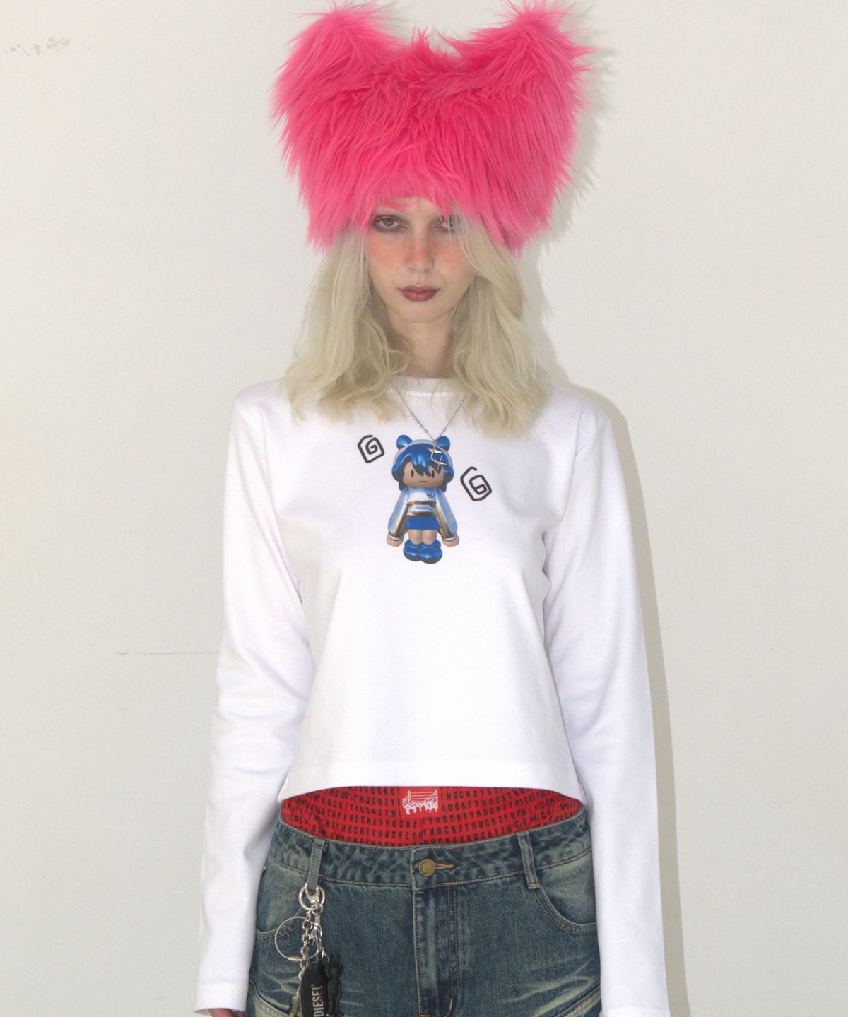 카터(KATER) Kater Moji Long Sleeve - WHITE