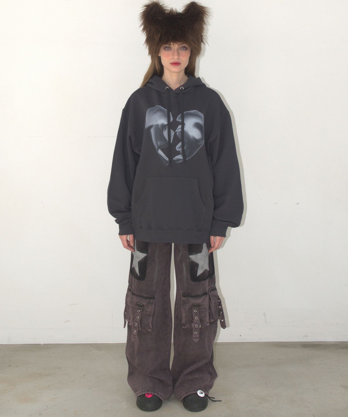 카터(KATER) Broken Heart Hoodie - GRAY