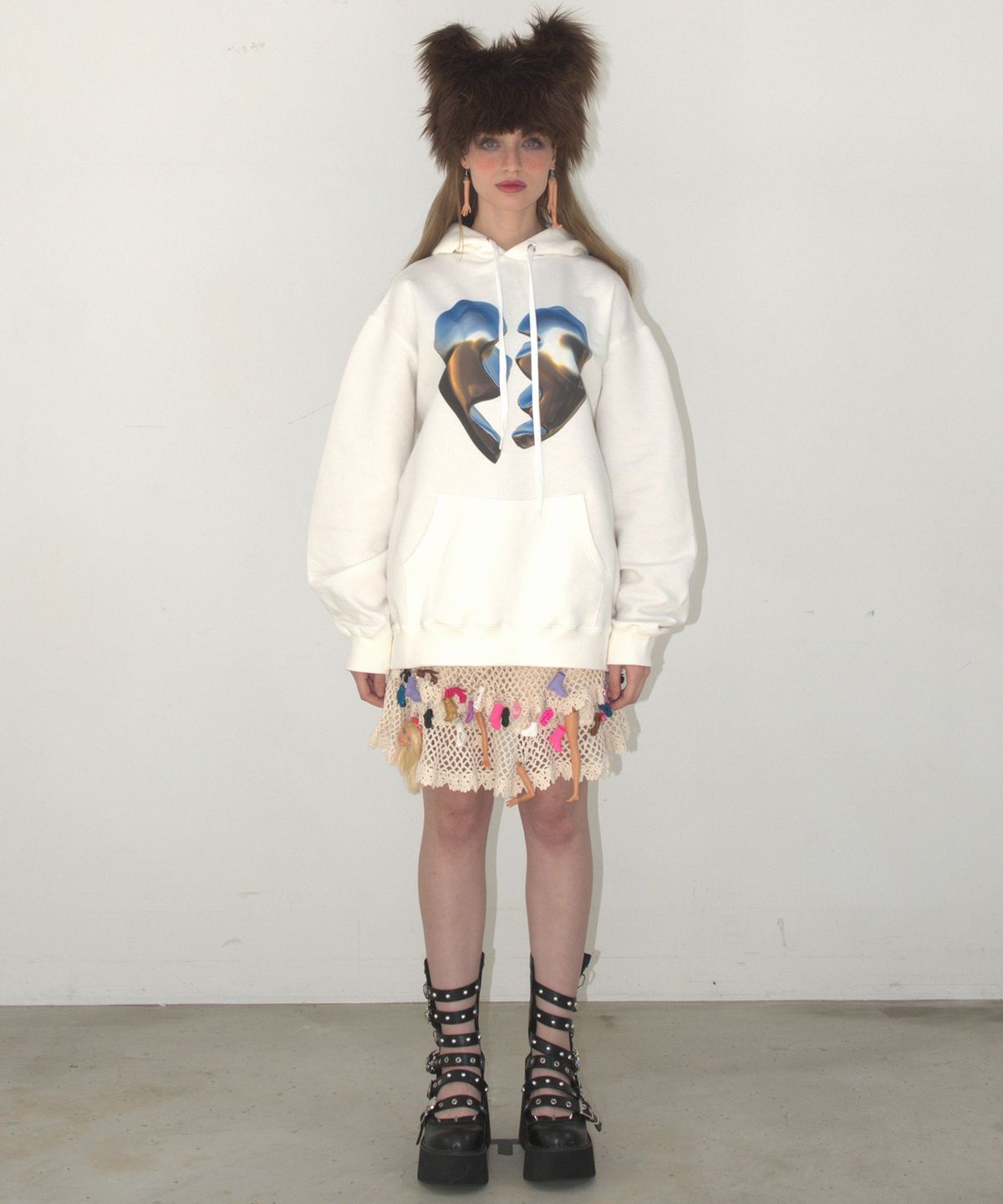 카터(KATER) Broken Heart Hoodie - IVORY