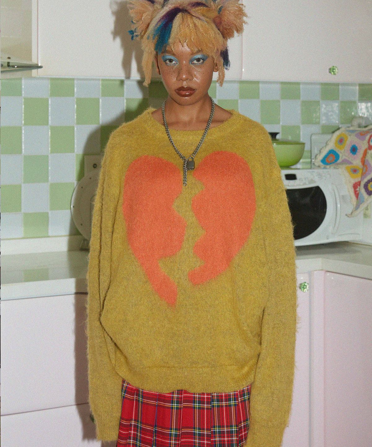 카터(KATER) Broken Heart Knit - GREEN