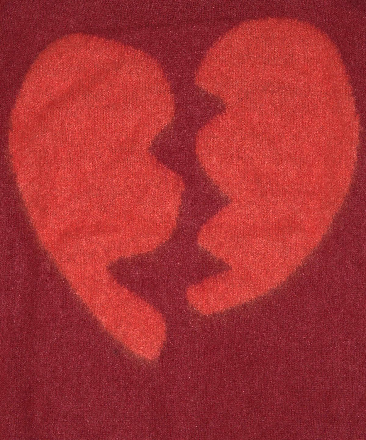 카터(KATER) Broken Heart Knit - BURGUNDY