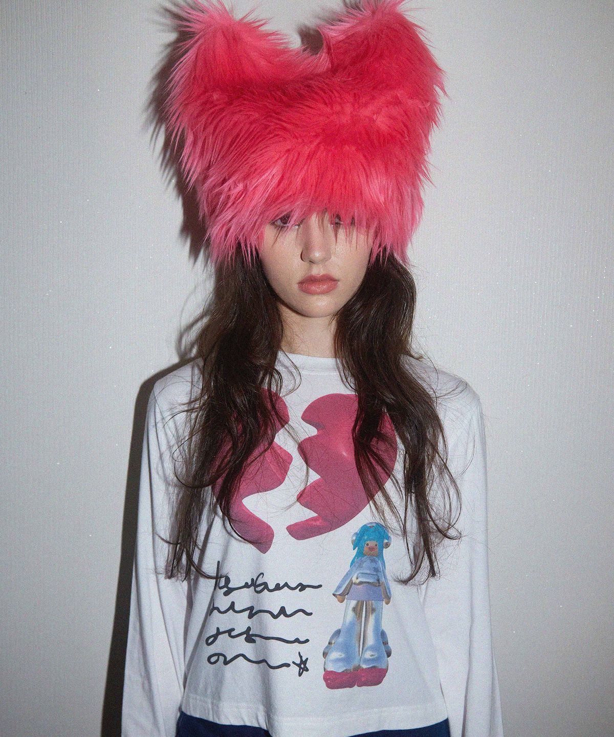 카터(KATER) Faux Fur Ear Beanie - PINK