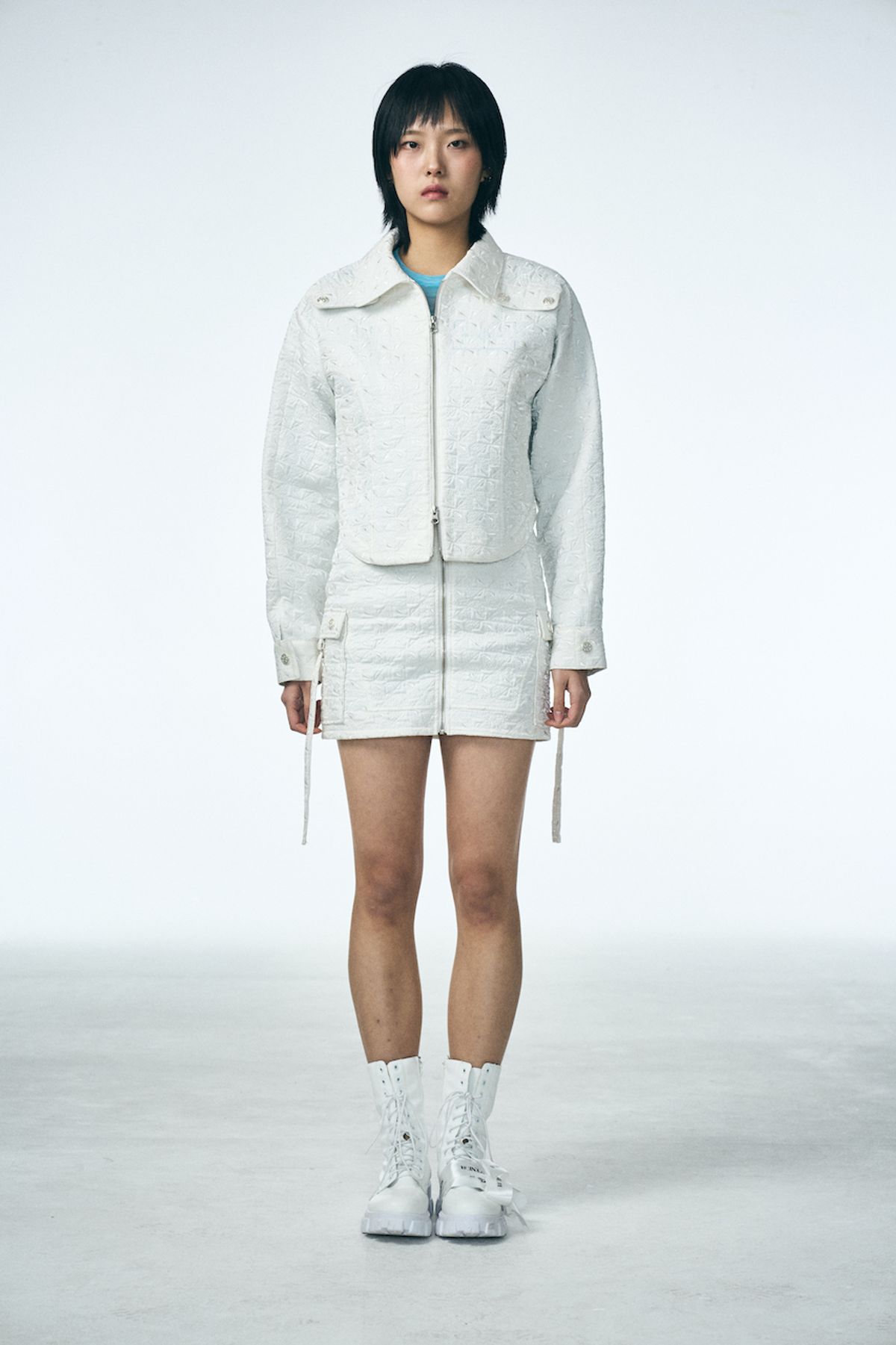 페노메논시퍼(PHENOMENON SEEPER) SNOW FLOWER POCKET SKIRT
