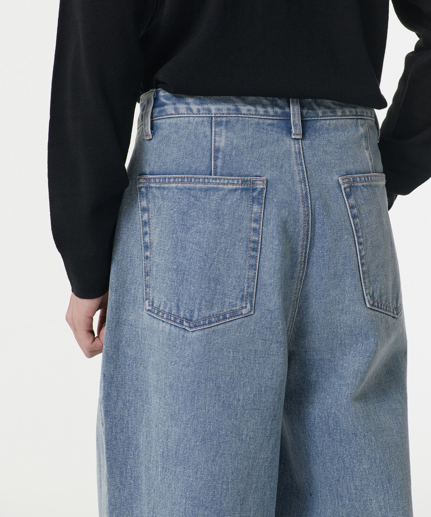 ★MUSINSA STANDARD★ Deep tuck overlap wide denim pants ligh MUSINSA | MUSINSA STANDARD Deep tuck wide denim pants [light