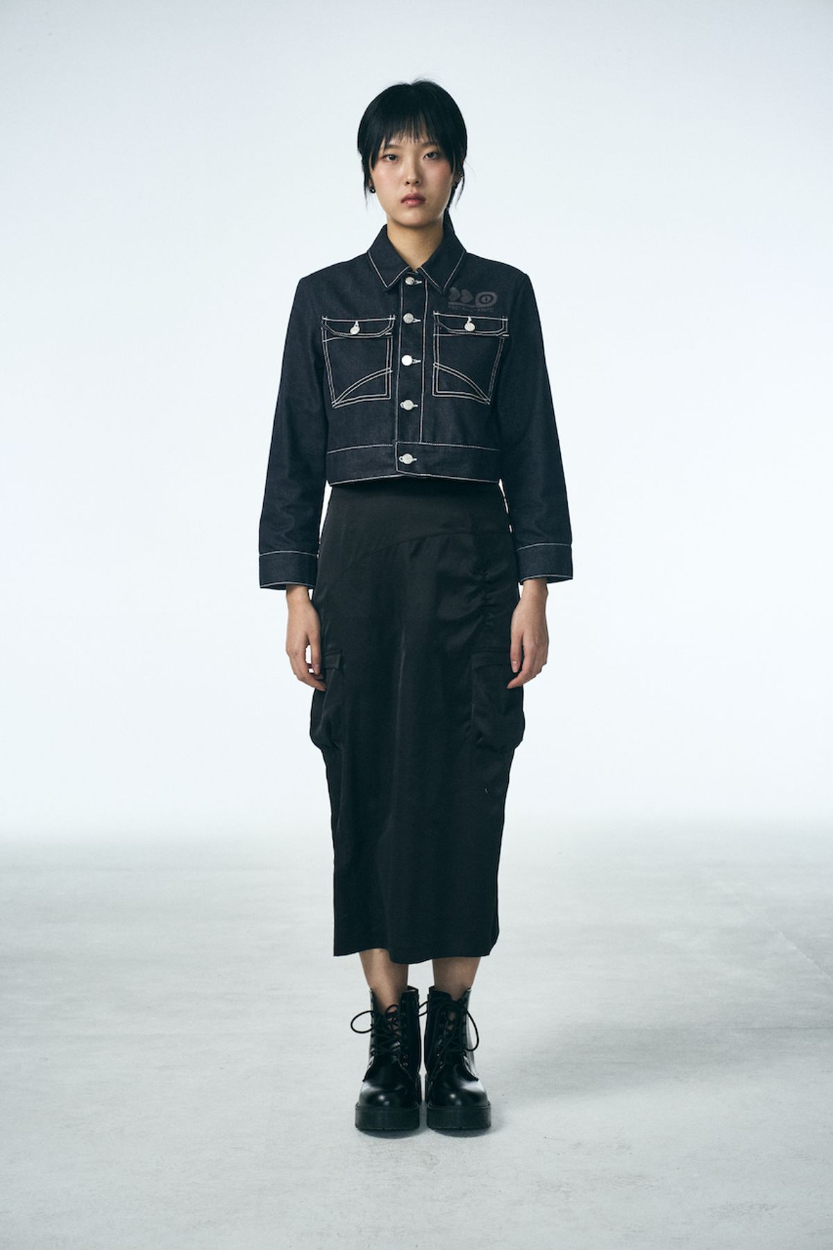 페노메논시퍼(PHENOMENON SEEPER) AIM STITCH CROP JACKET