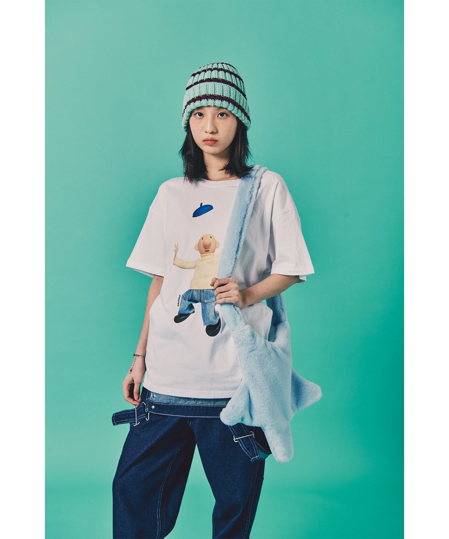Tシャツ・カットソー LAUGHER PATMAT WOW T-Shirt White PM18 MUSINSA公式 | LAUGHER [PAT&MAT] Wow, pat T-shirt. - White