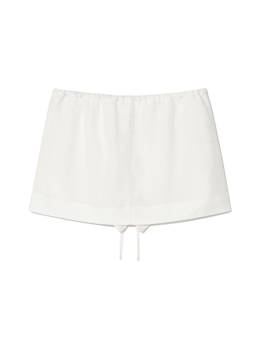 ★GLOWNY★UNIFORM SHIRT MINI SKIRT (WHITE)★正規品/直送料込 MUSINSA | GLOWNY FLOW LINEN MINI SKIRT (WHITE)