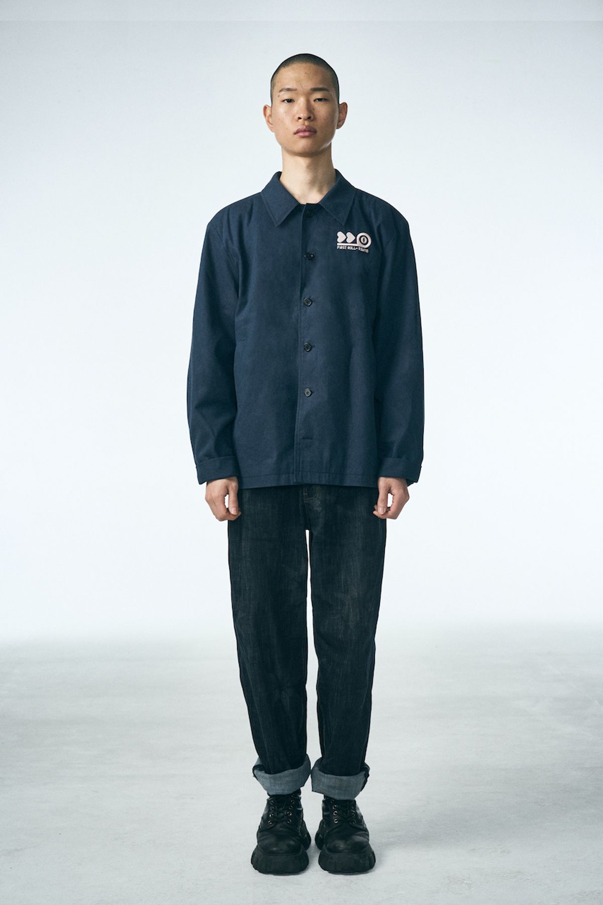 페노메논시퍼(PHENOMENON SEEPER) REWIND COACH JACKET_NAVY