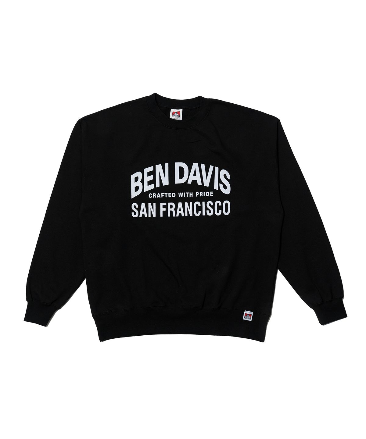 벤 데이비스(BEN DAVIS) 화이트라벨 플로키 로고 스웨트 셔츠 머스터드