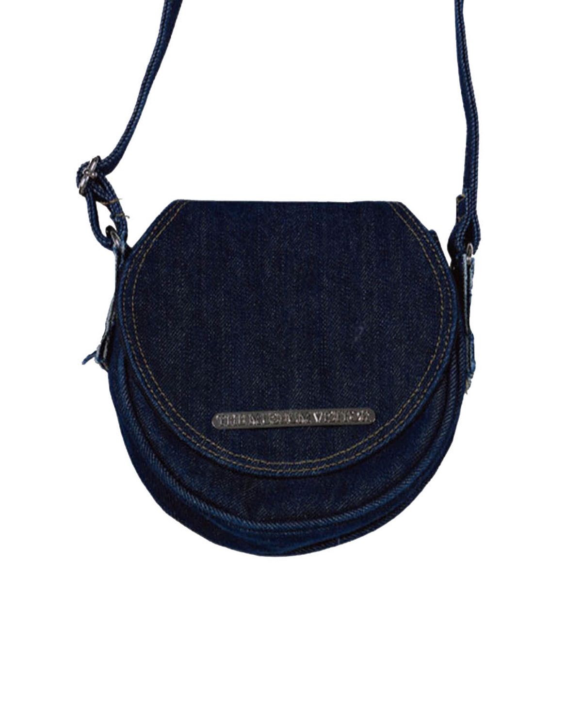 더뮤지엄비지터(THEMUSEUMVISITOR) WASHED DENIM MINIBAG (DARK NAVY)