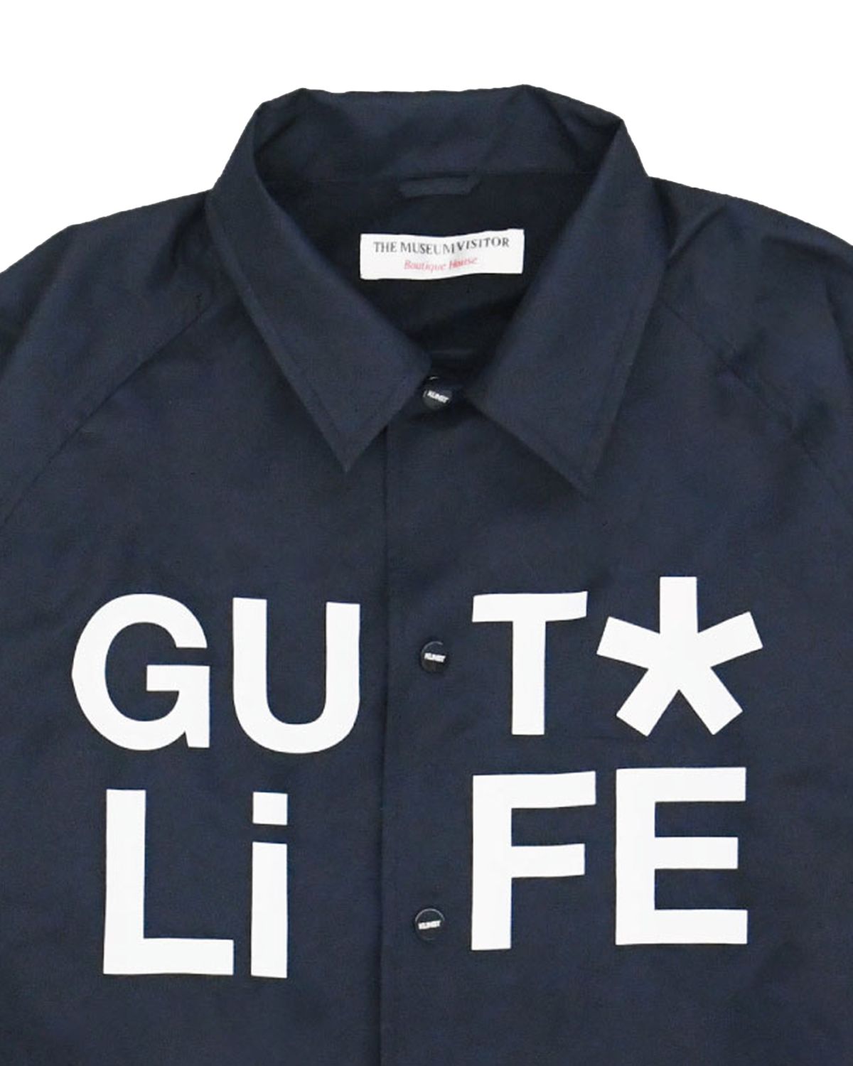더뮤지엄비지터(THEMUSEUMVISITOR) GUT LIFE COACH JACKET (NAVY)