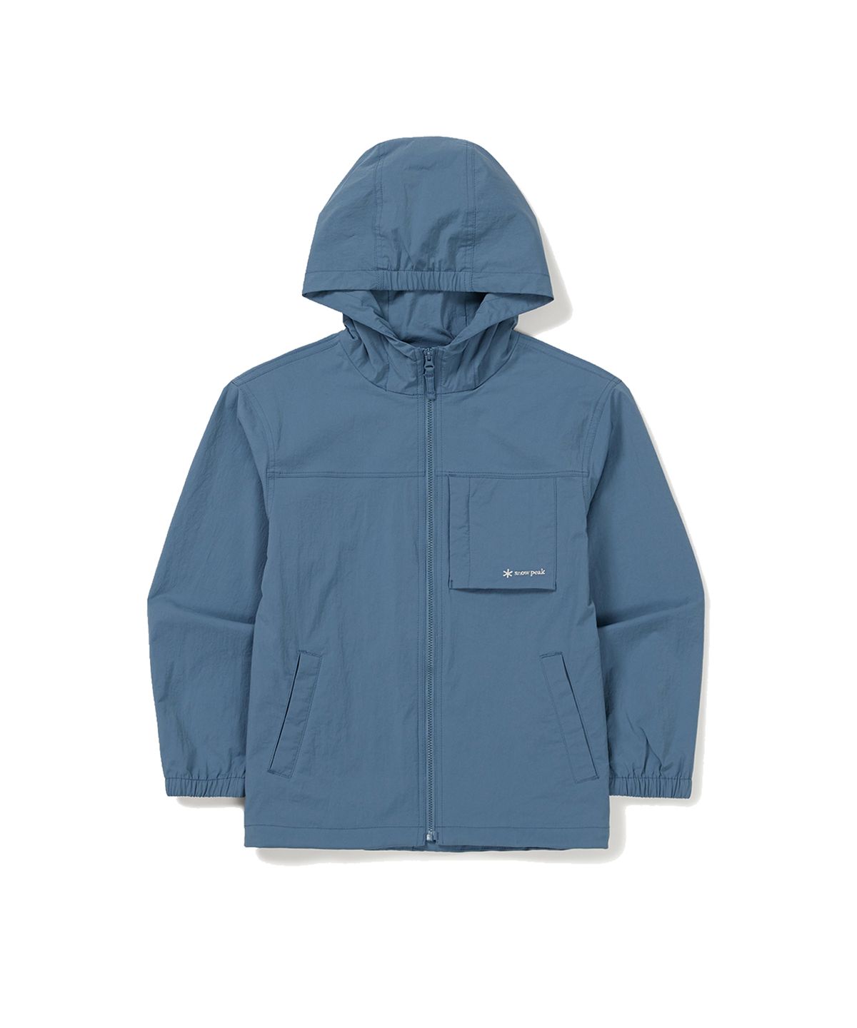 스노우피크 어패럴 키즈(SNOWPEAK APPAREL KIDS) 키즈 루트 아웃포켓 바람막이 Mid Blue (S24MKRWB80)